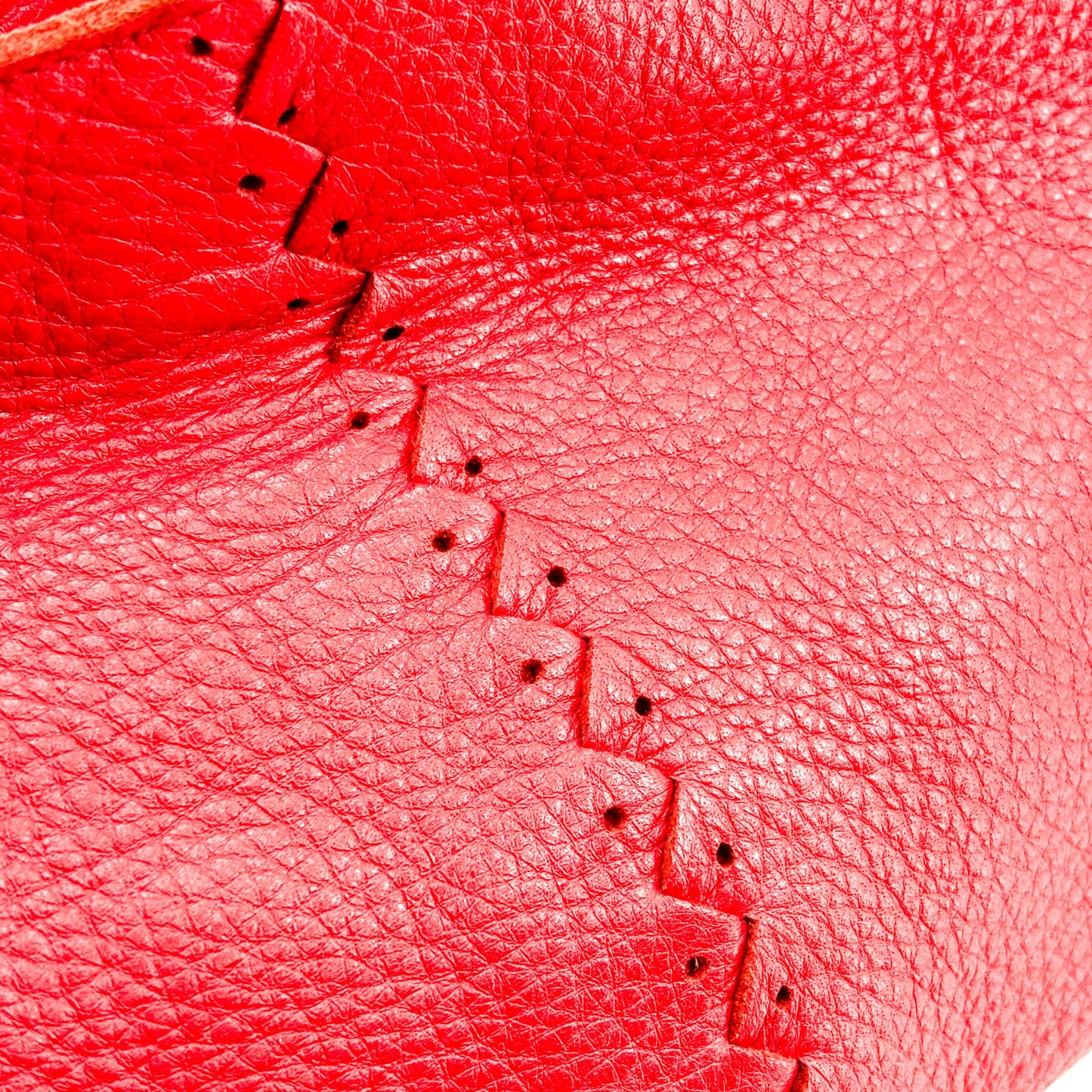Bottega Veneta red leather hobo bag