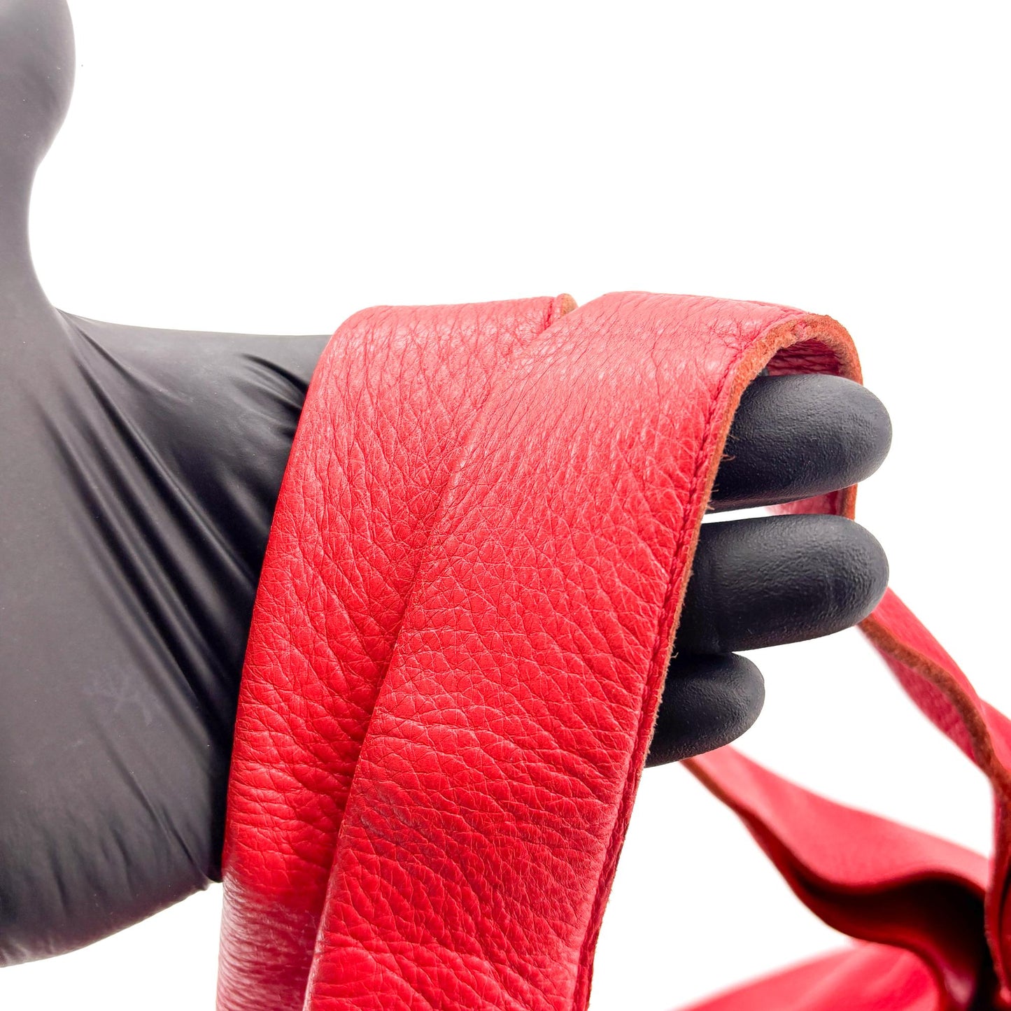 Bottega Veneta red leather hobo bag