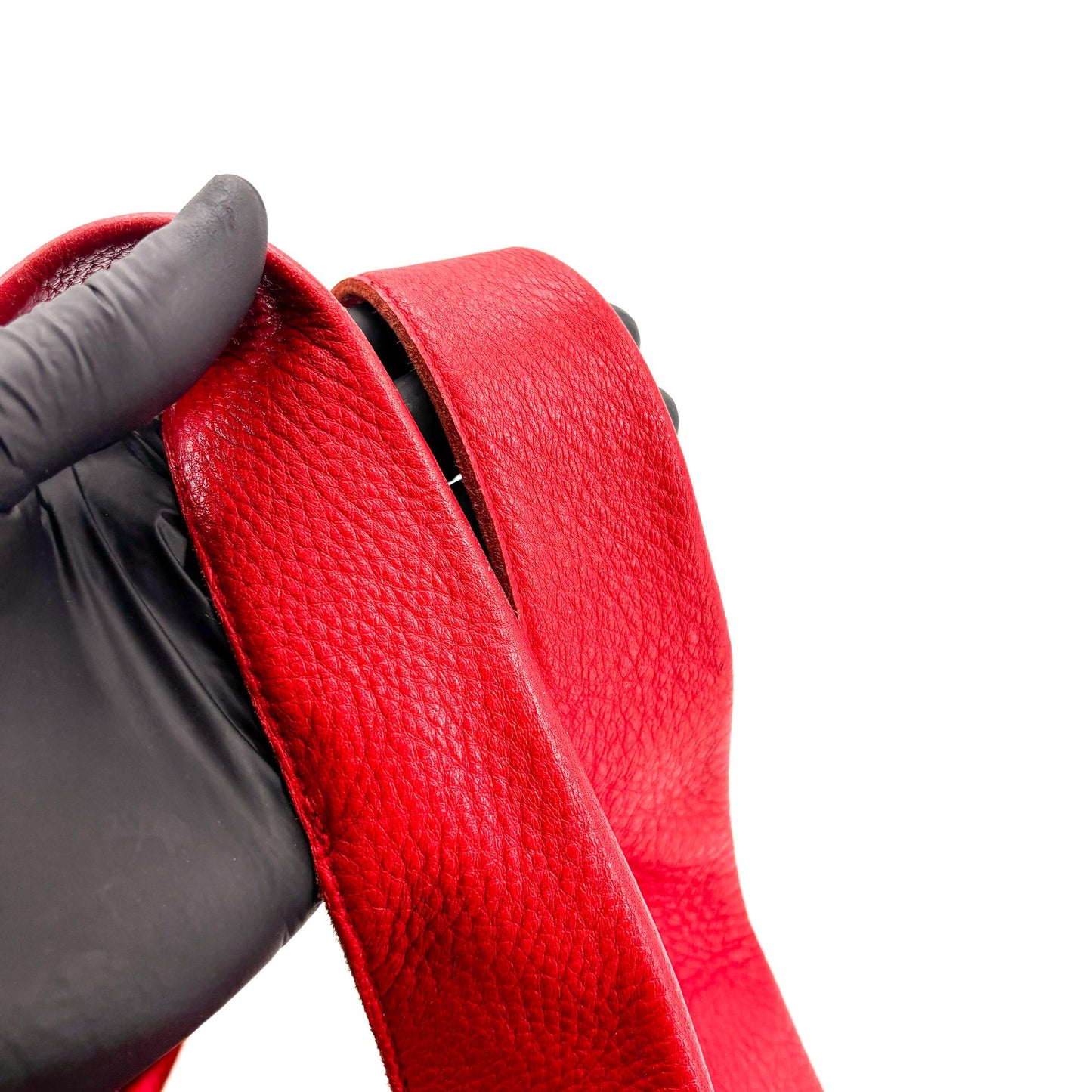 Bottega Veneta red leather hobo bag