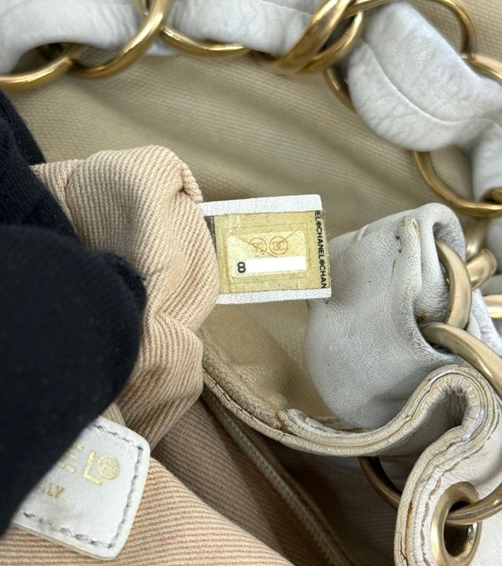Chanel Beige Fabric Shoulder Bag