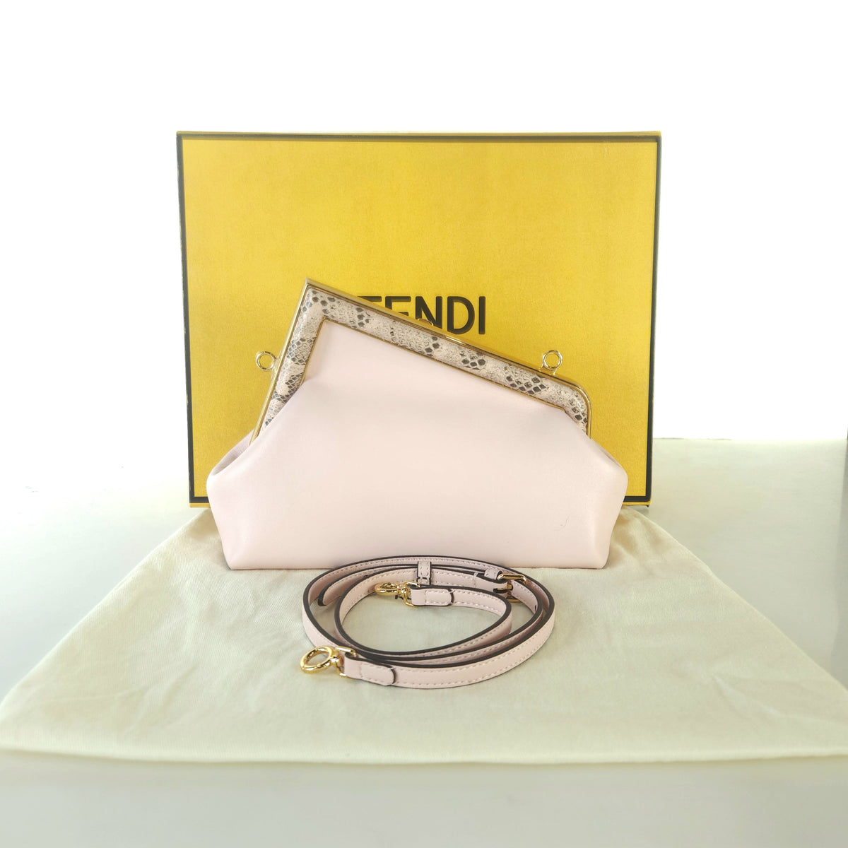 Small Python First Clutch Crossbody Bag 8BP129