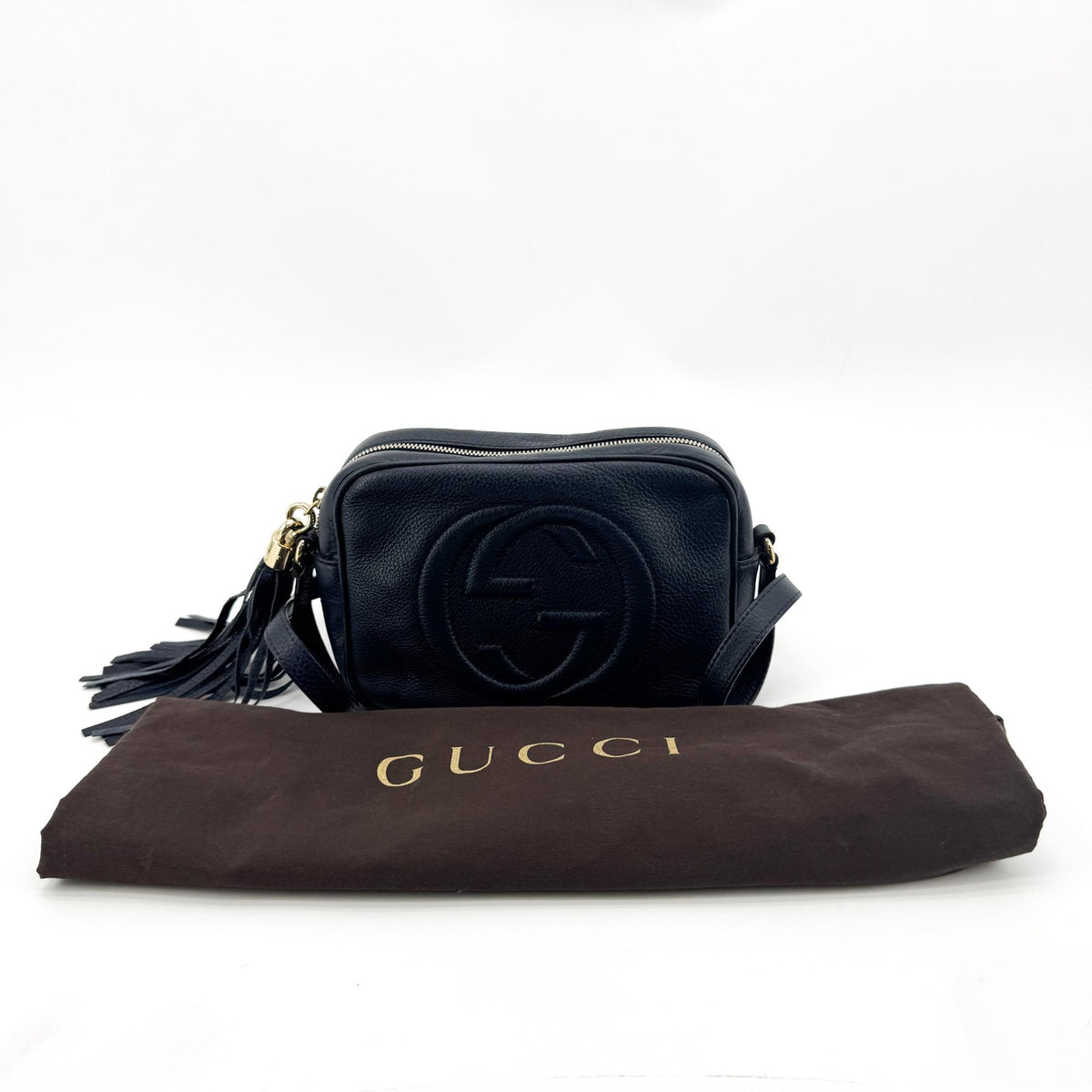 Gucci Soho Disco Crossbody Bag Navy