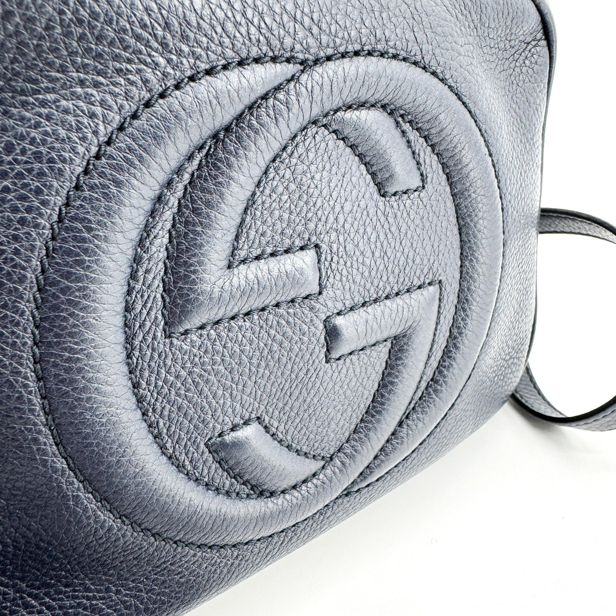 Gucci Soho Disco Crossbody Bag Navy