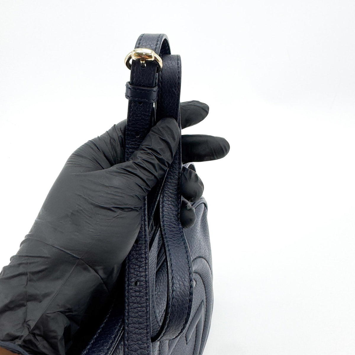 Gucci Soho Disco Crossbody Bag Navy