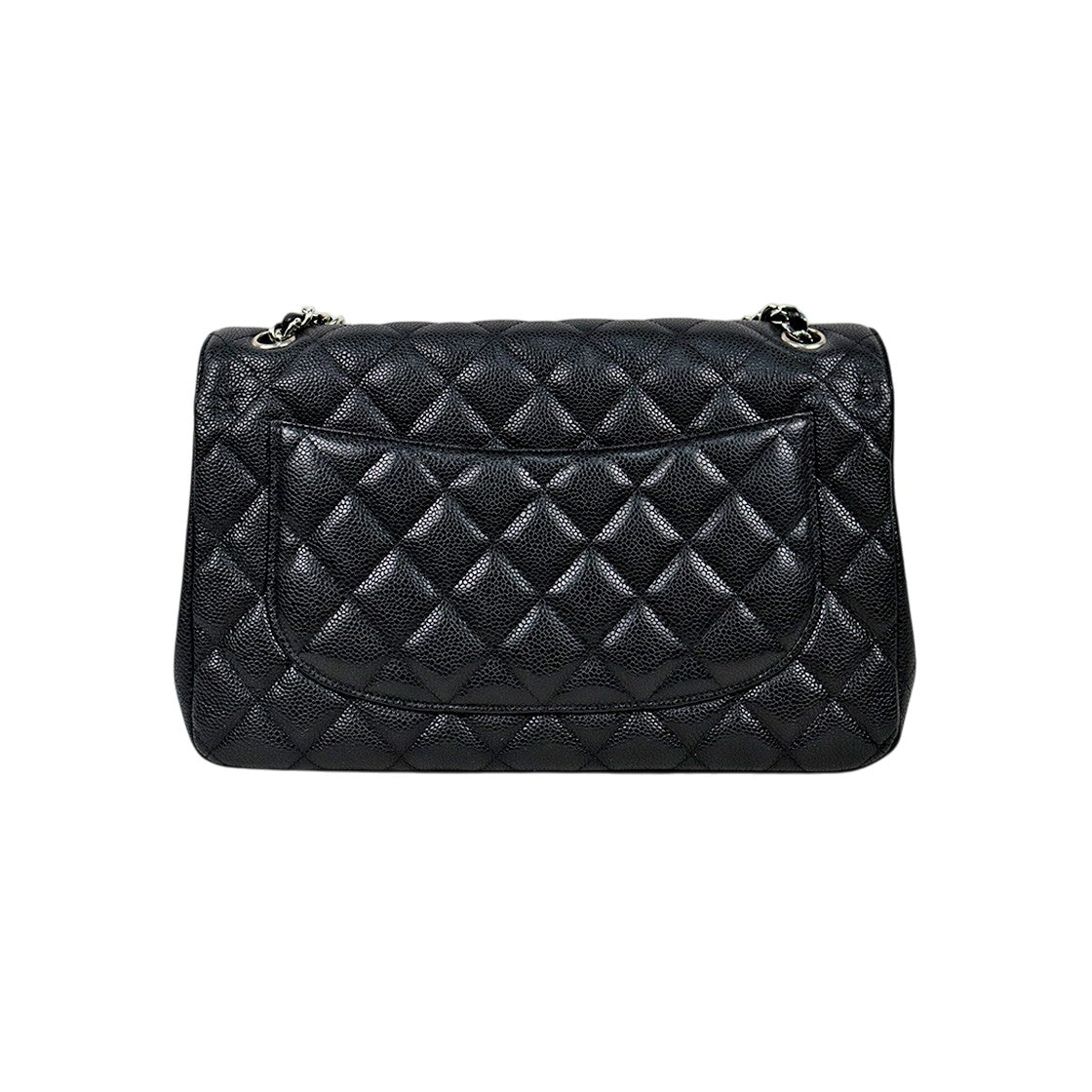 Chanel Black Large Caviar Classic Bag with Double Flap