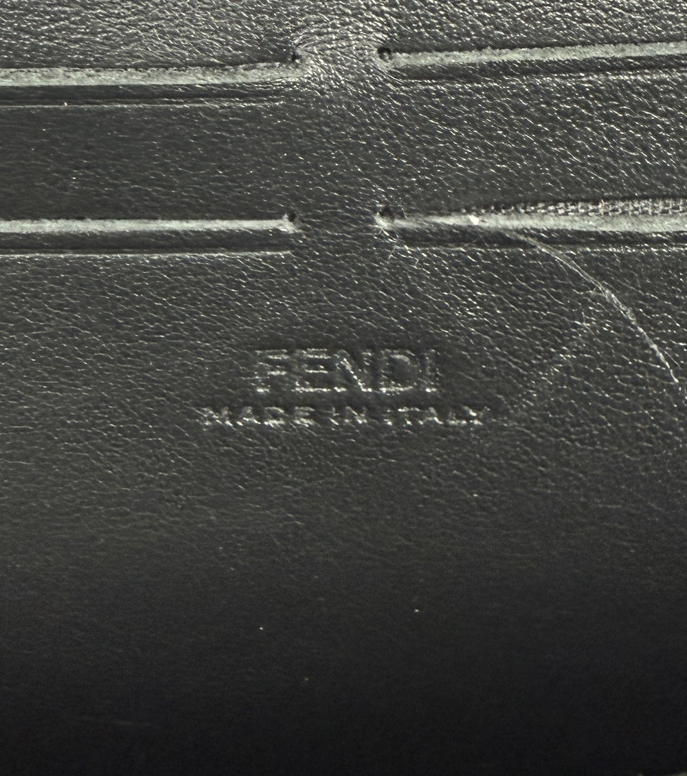Fendi Black Zucca Baguette Trunk Crossbody Bag