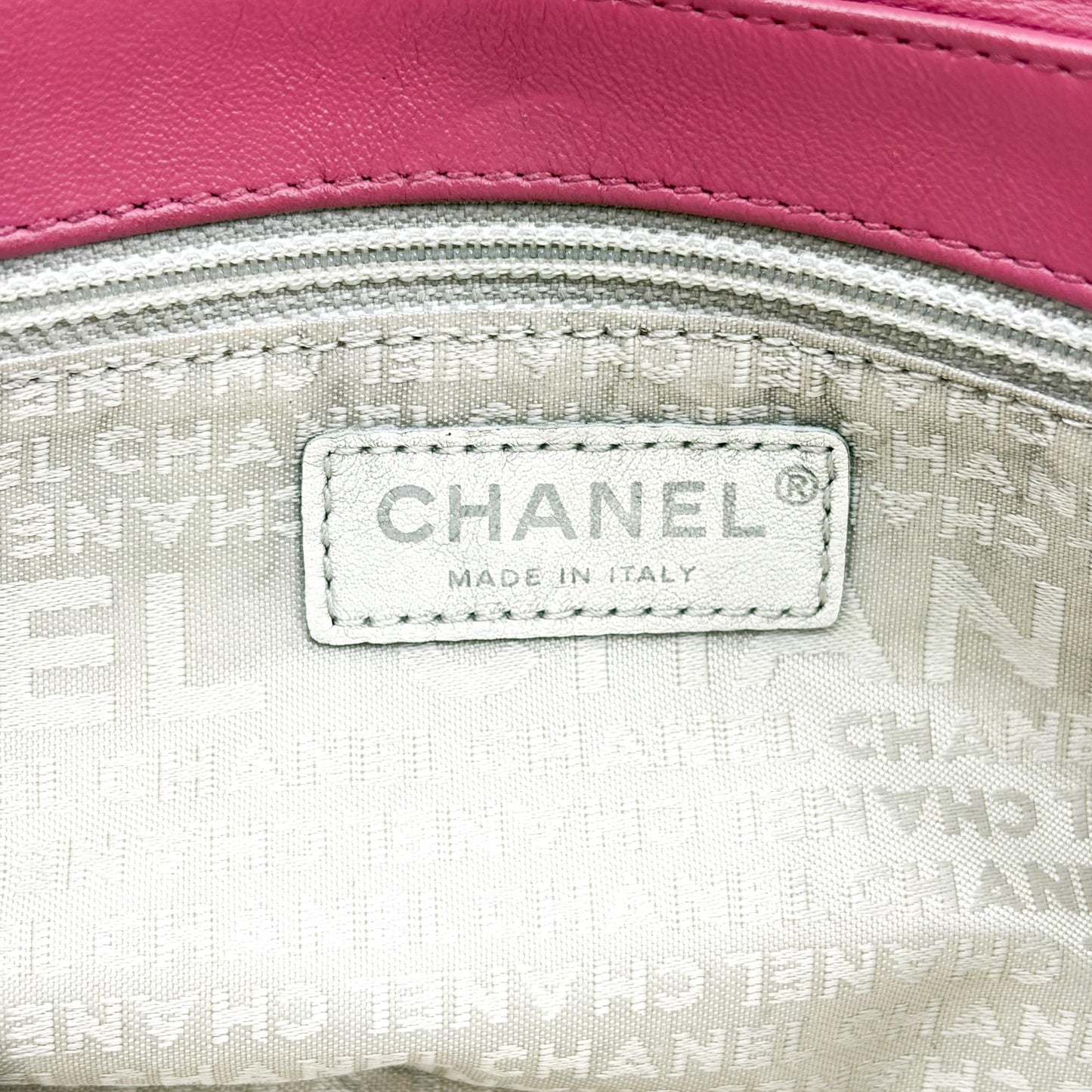Chanel Quilted Lambskin Curved Flap Bag Pink Silver Hardware