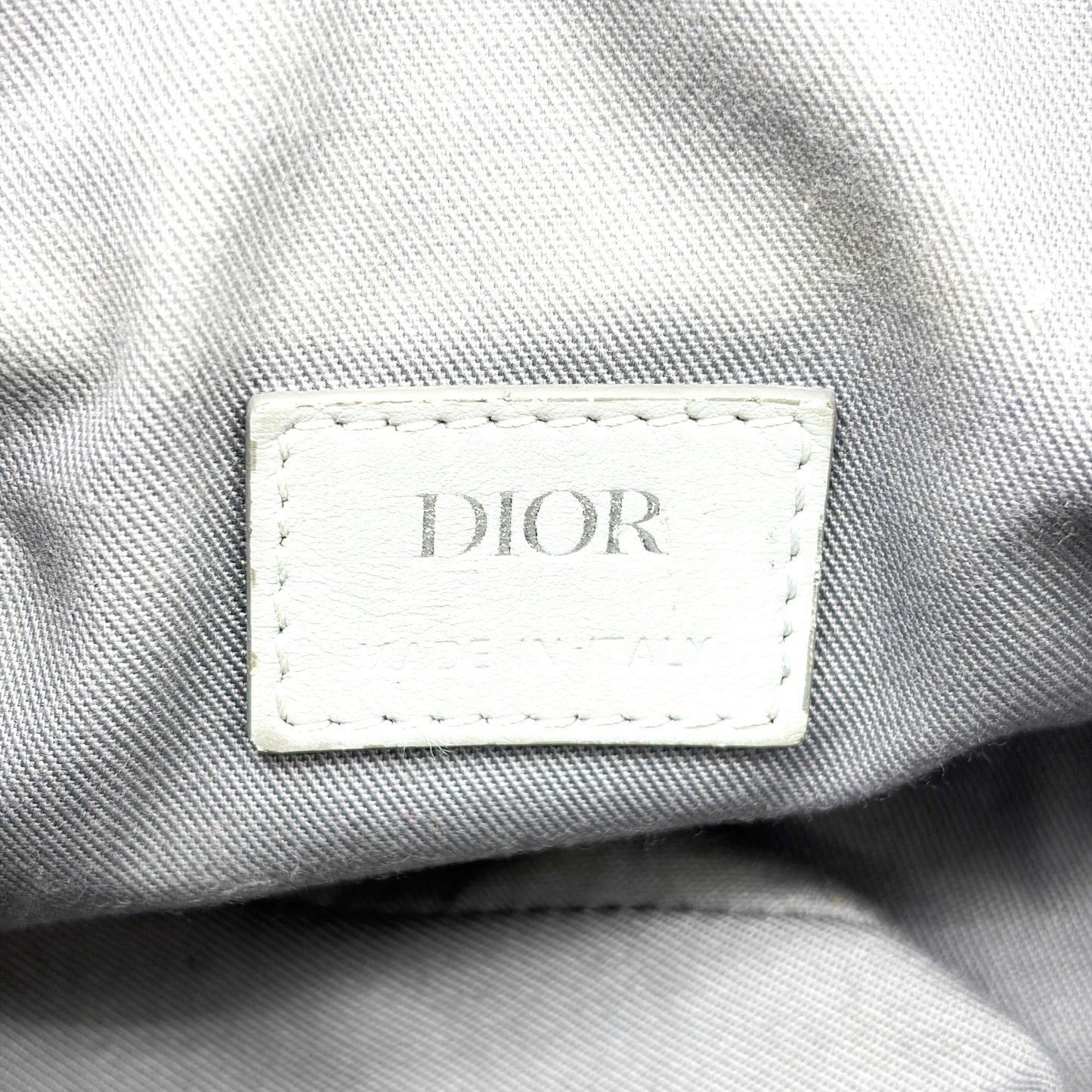 Dior Saddle Slingback Dior Grey CD Diamond Canvas & Soft Calfskin
