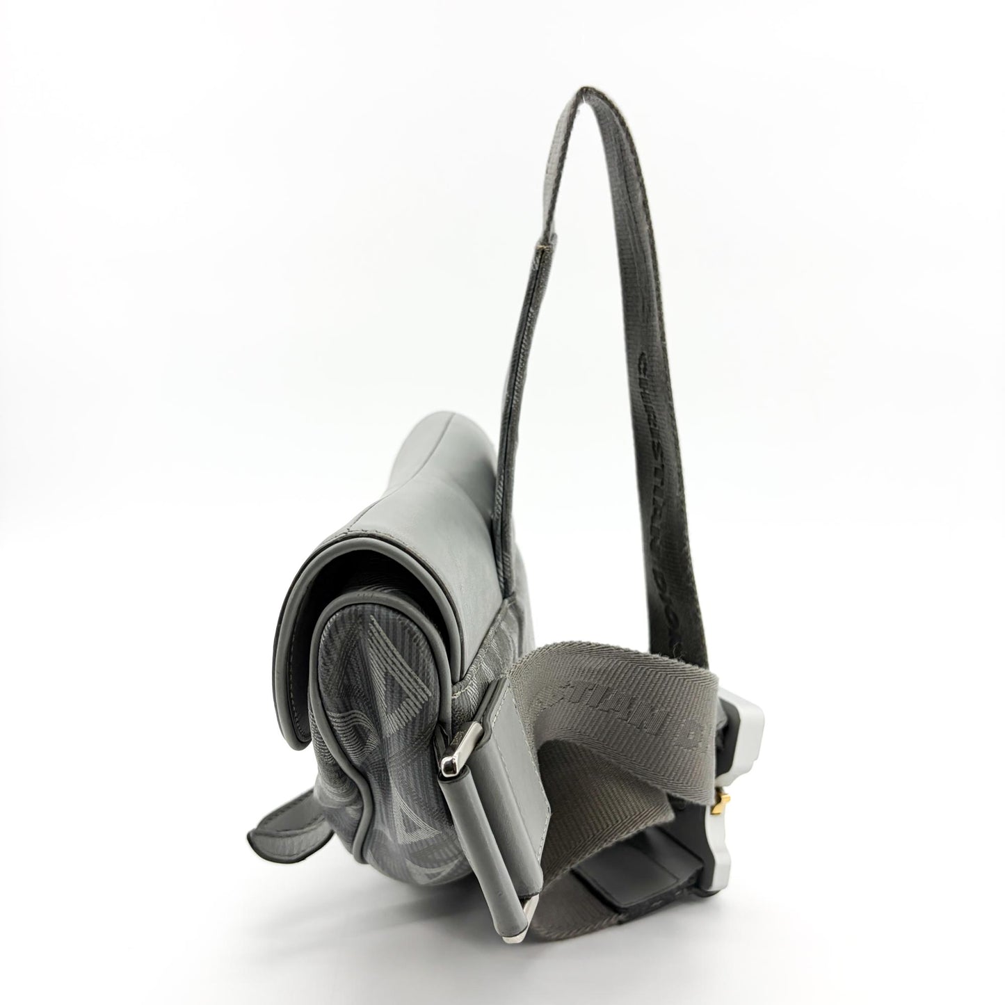 Dior Saddle Slingback Dior Grey CD Diamond Canvas & Soft Calfskin
