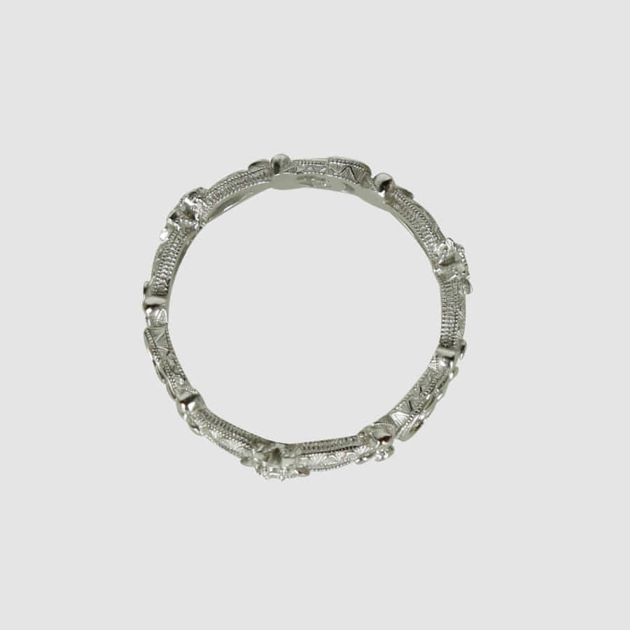 15 Flora Diamond White Gold Ring YBC629827002