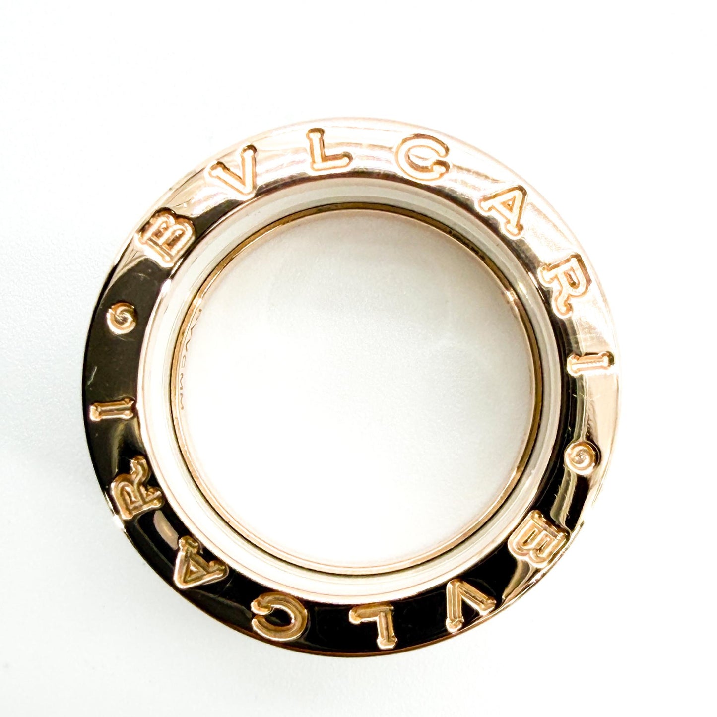 Bulgari B.Zero1 4-Band Ring Rose Gold White Ceramic