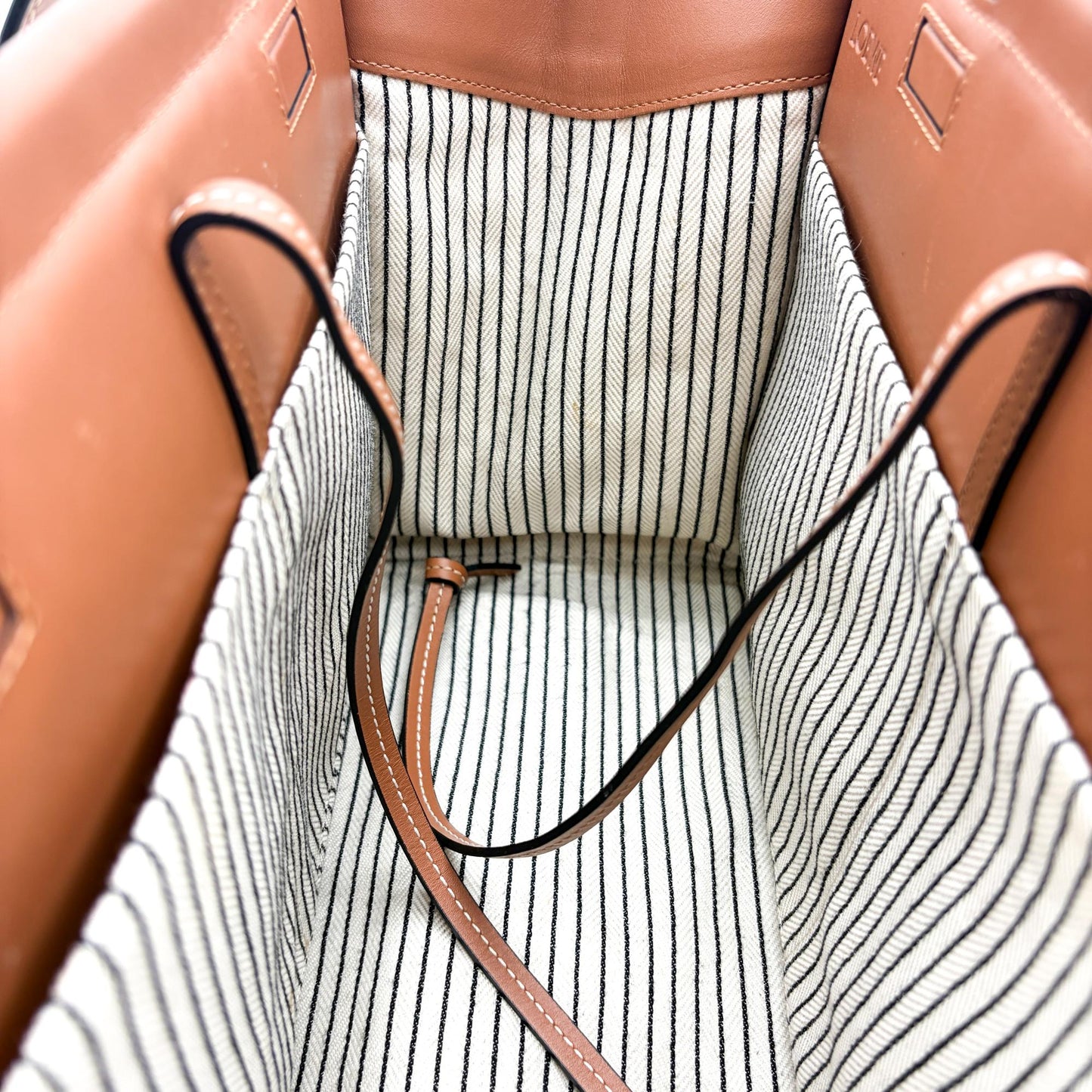 Loewe Small Cushion Tote Bag Ecru Tan