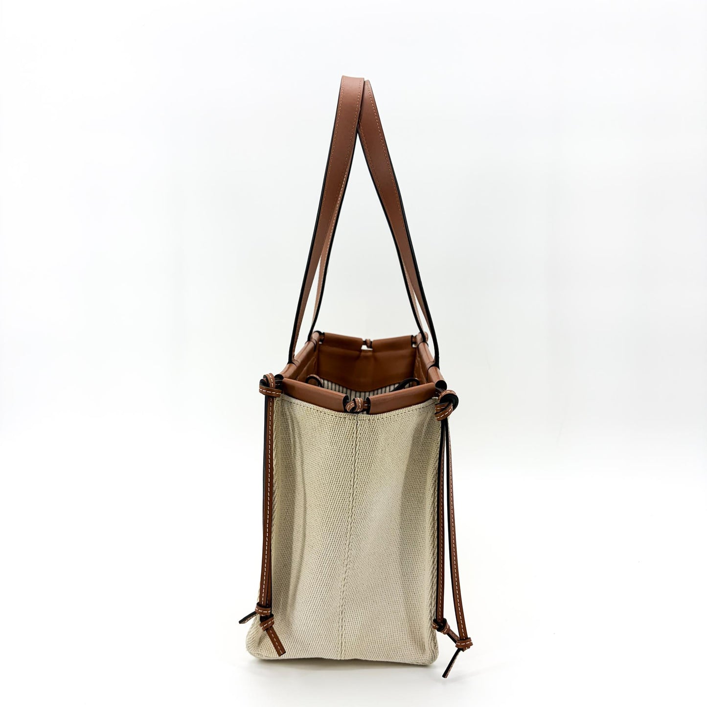 Loewe Small Cushion Tote Bag Ecru Tan
