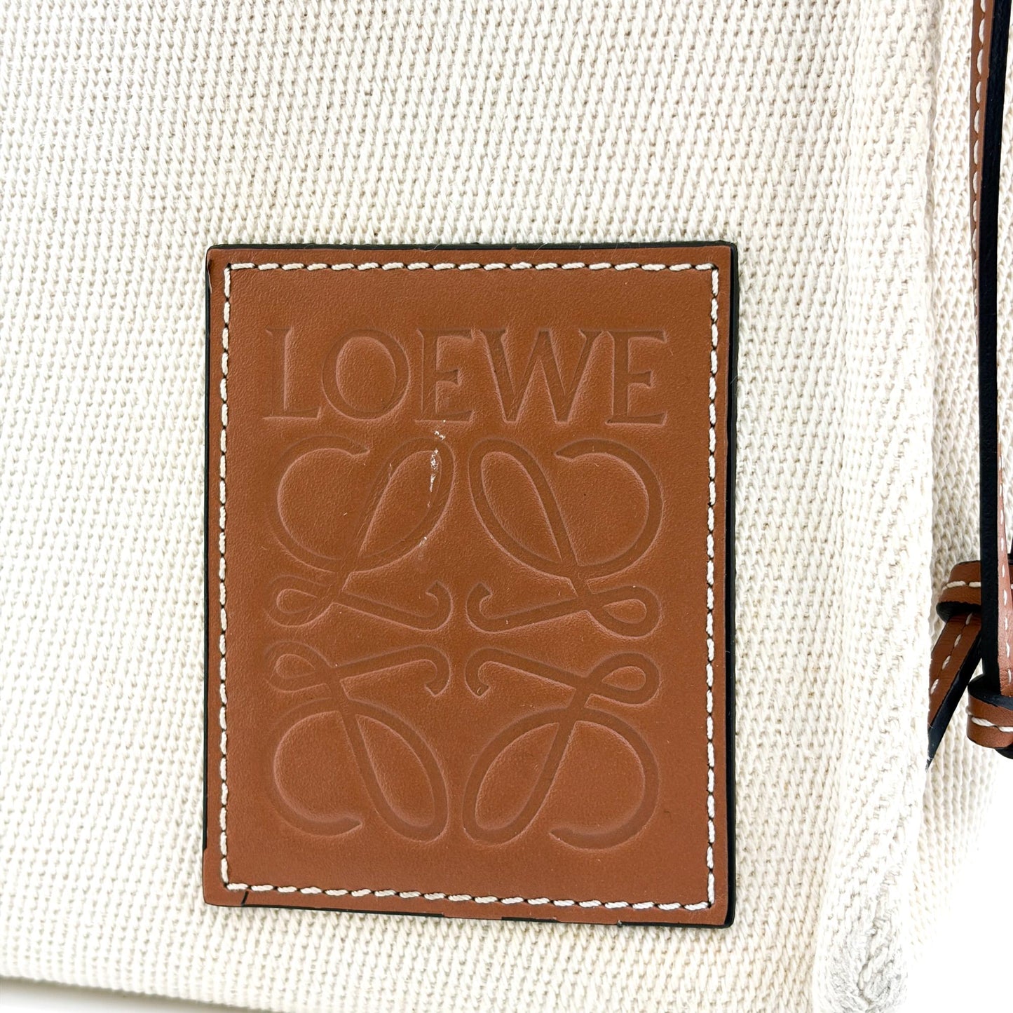 Loewe Small Cushion Tote Bag Ecru Tan