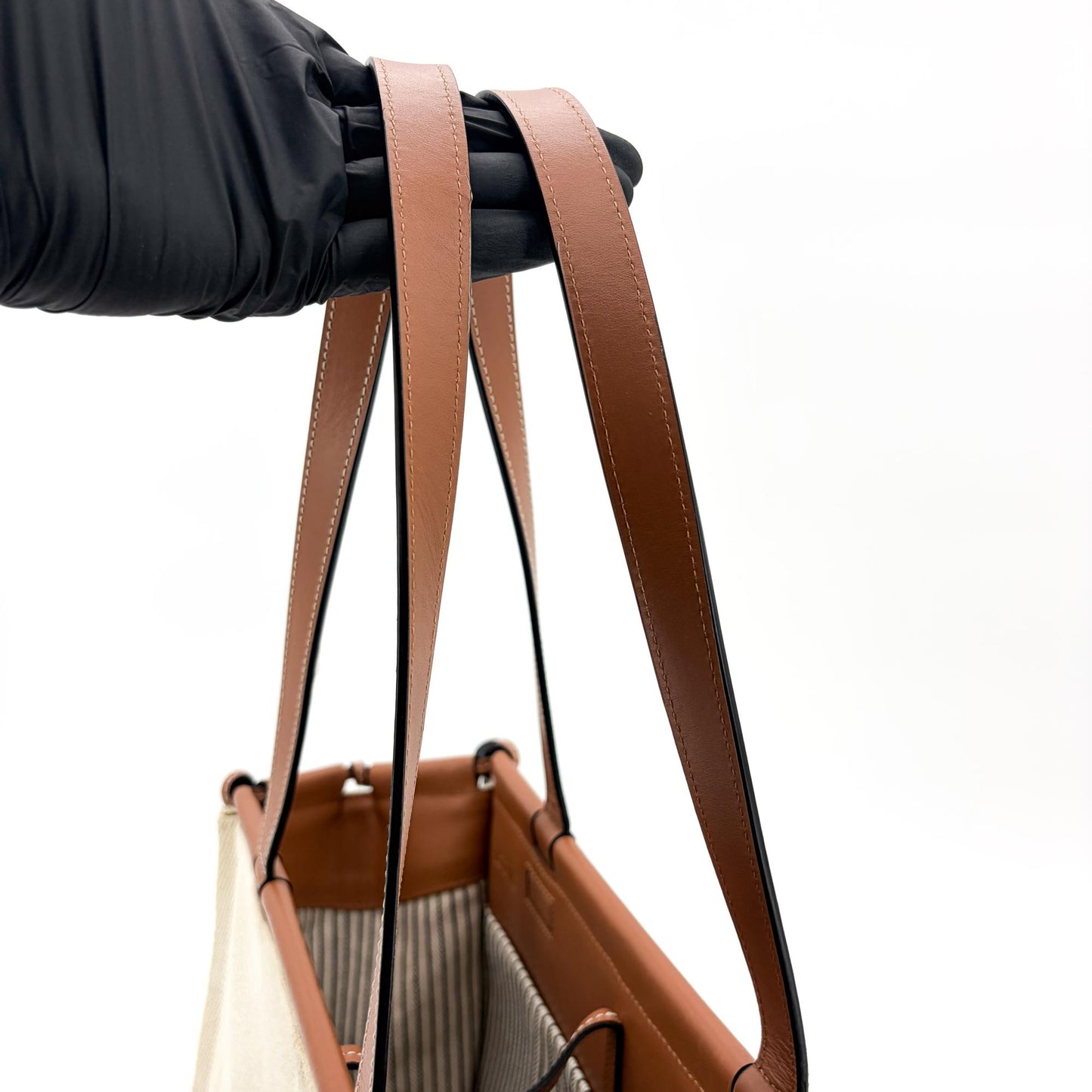 Loewe Small Cushion Tote Bag Ecru Tan