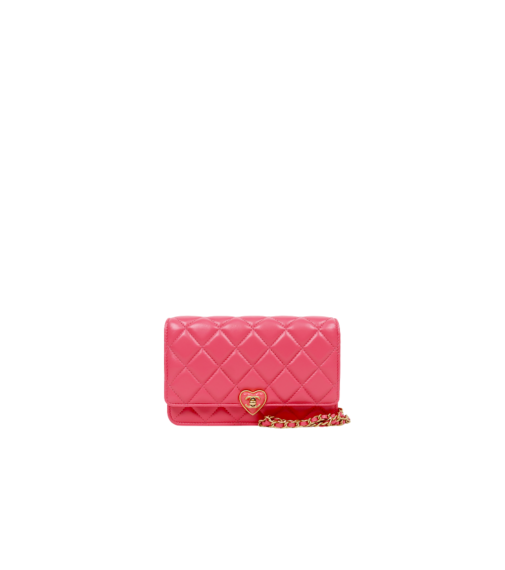 Chanel Pink Heart Turnlock WOC