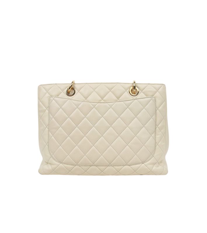 Chanel Beige Big CC Grand Shopping Shoulder Bag