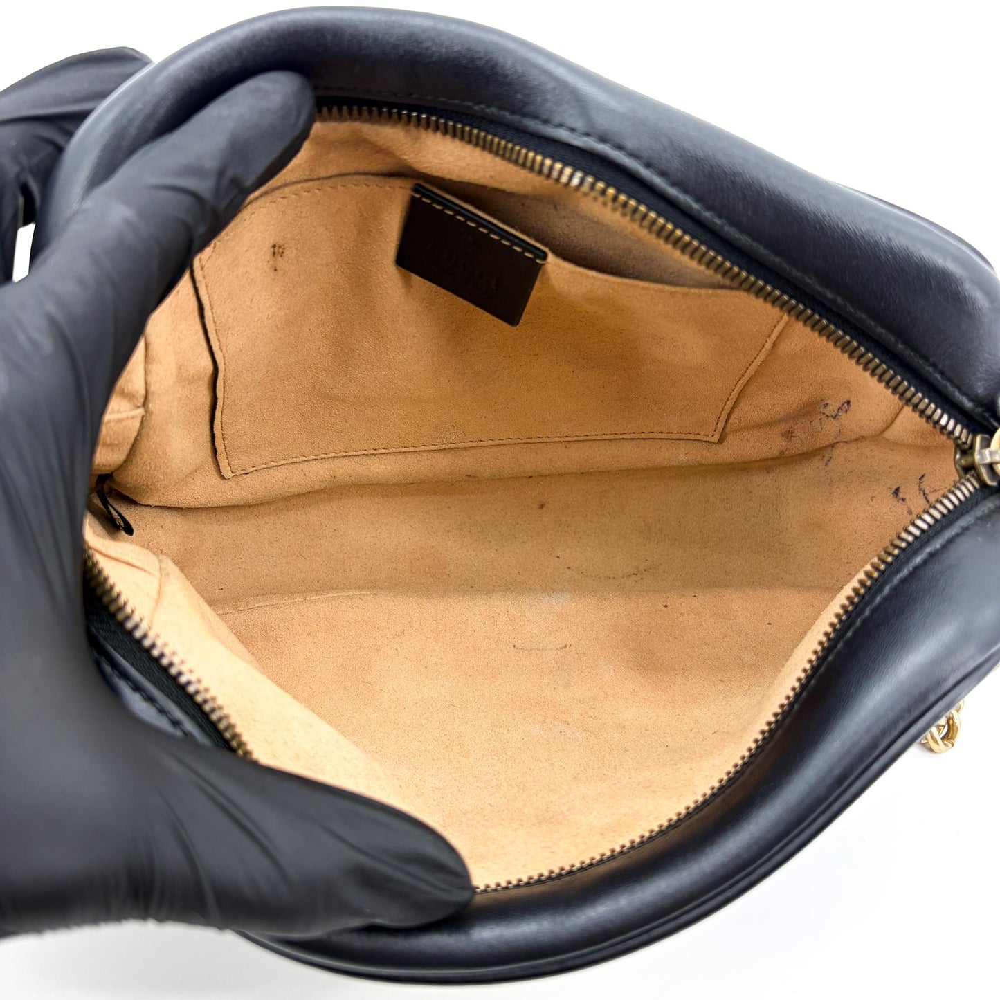 Gucci GG Marmont Small Matelassé Camera Bag Shoulder Bag Black