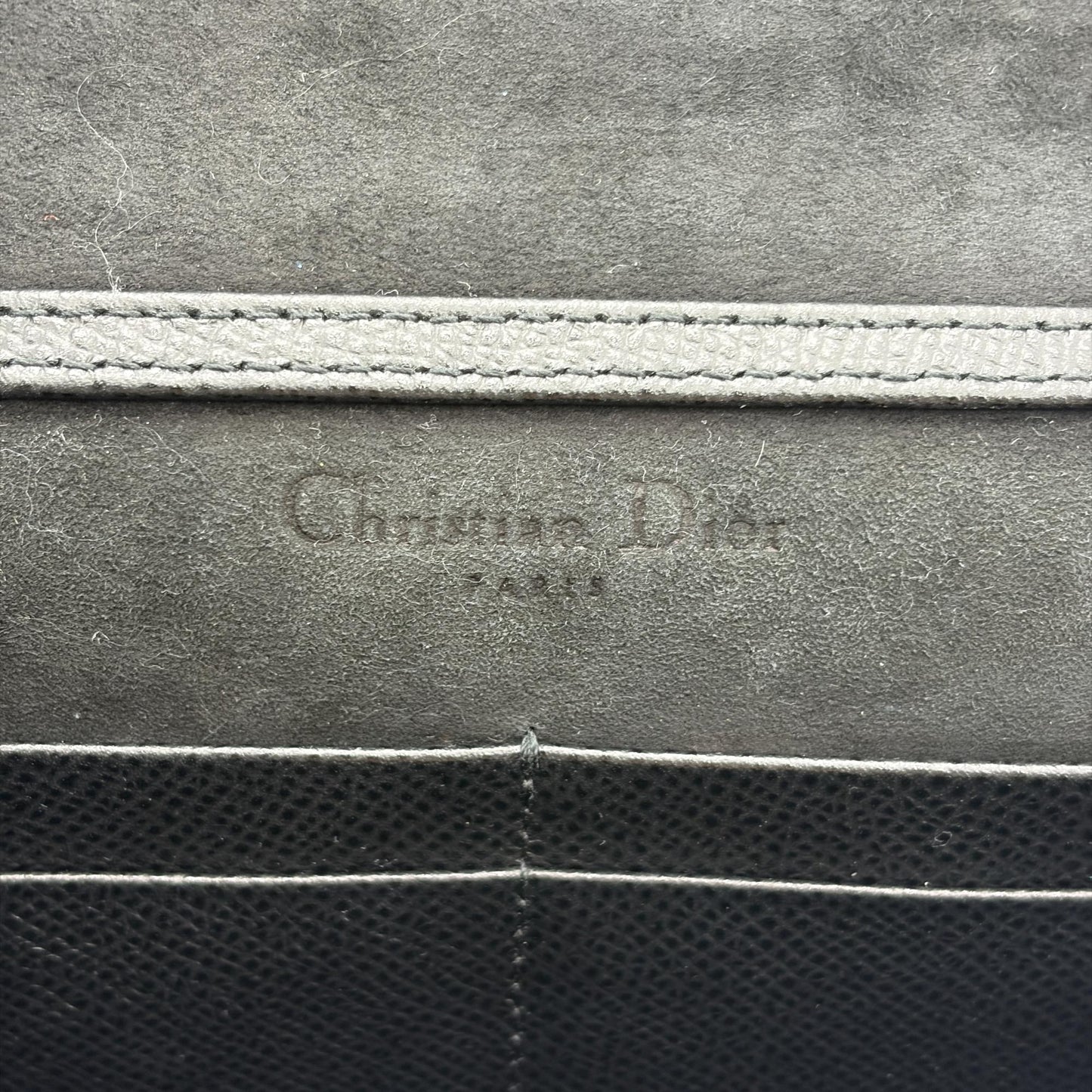 Dior 30 Montaigne 2-in-1 Pouch Black Grain Calfskin