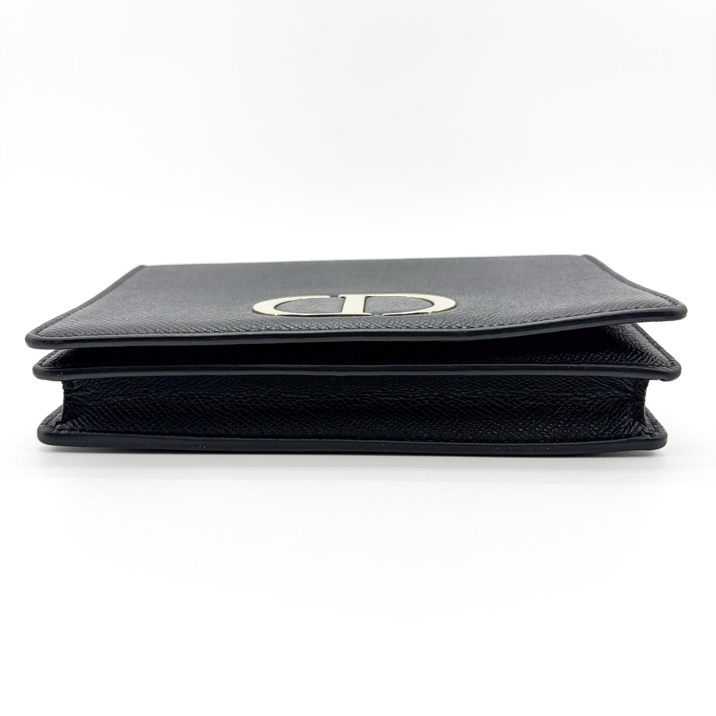 Dior 30 Montaigne 2-in-1 Pouch Black Grain Calfskin
