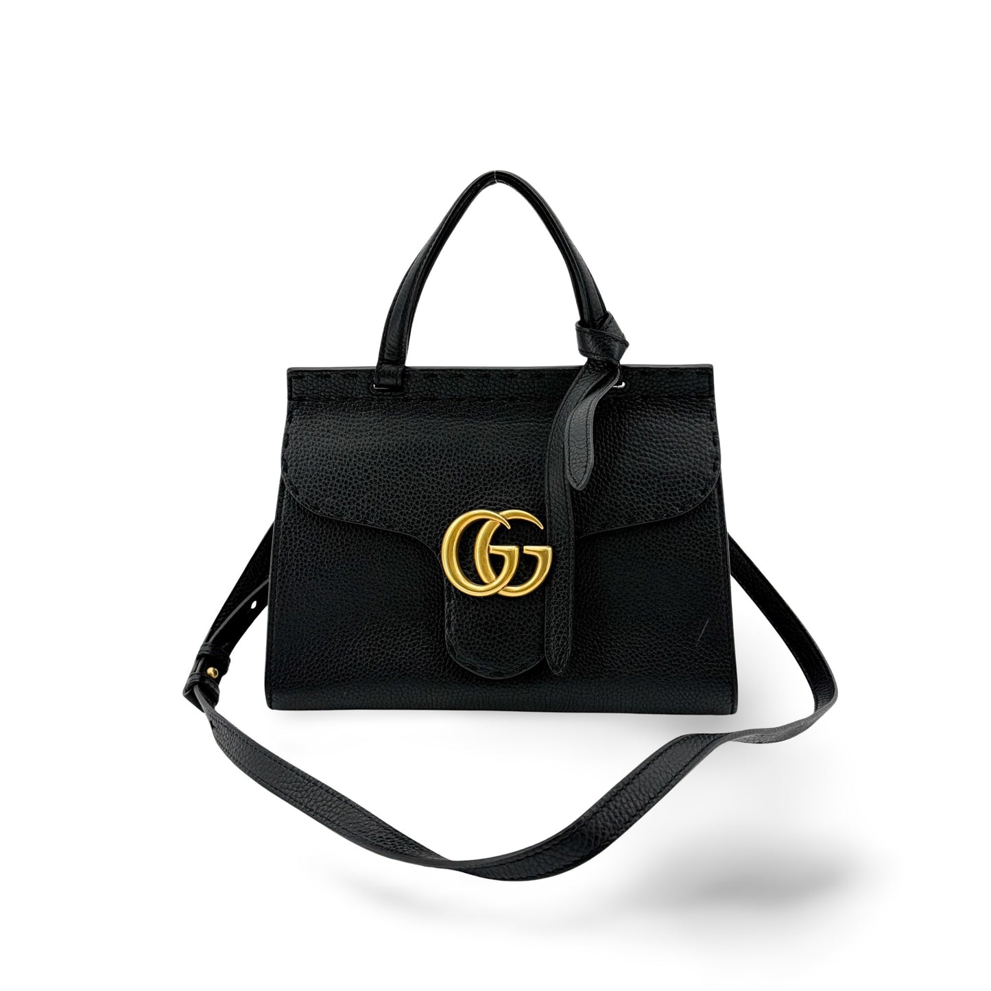 Gucci GG Marmont Small Top Handle Bag Black