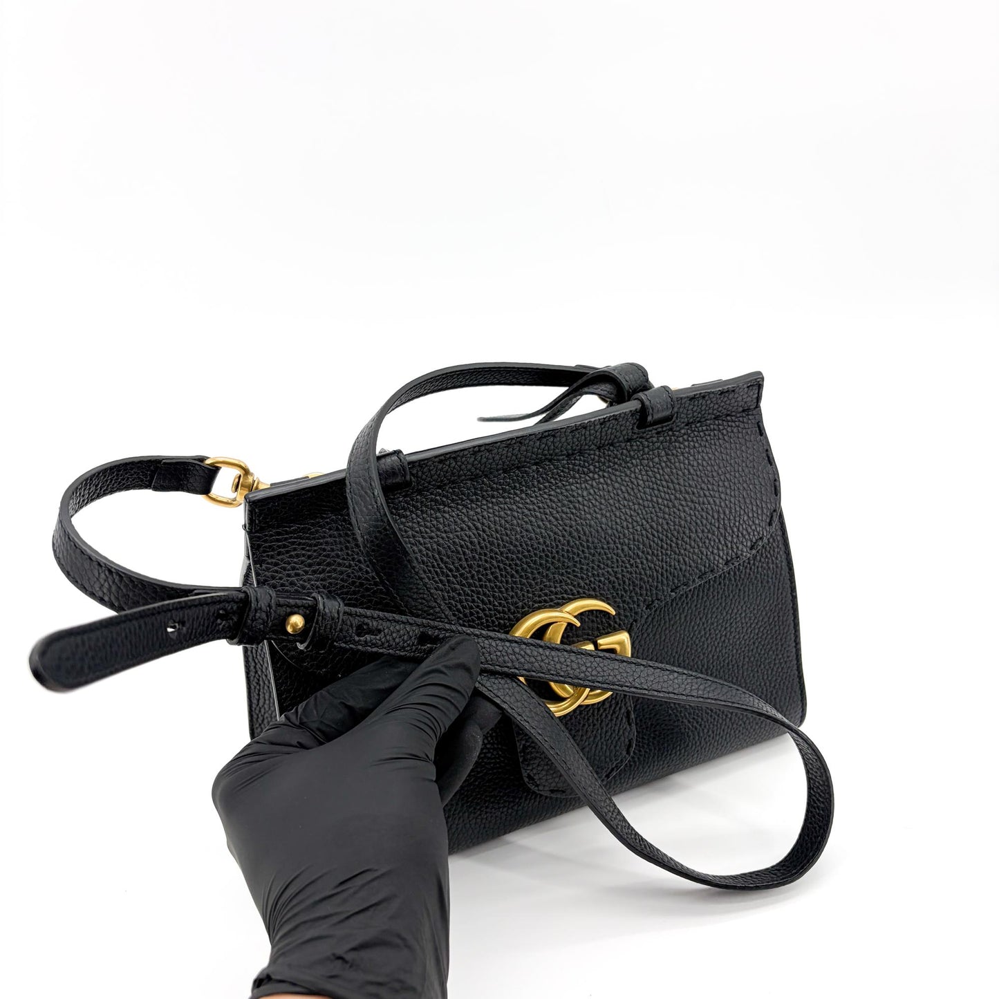 Gucci GG Marmont Small Top Handle Bag Black