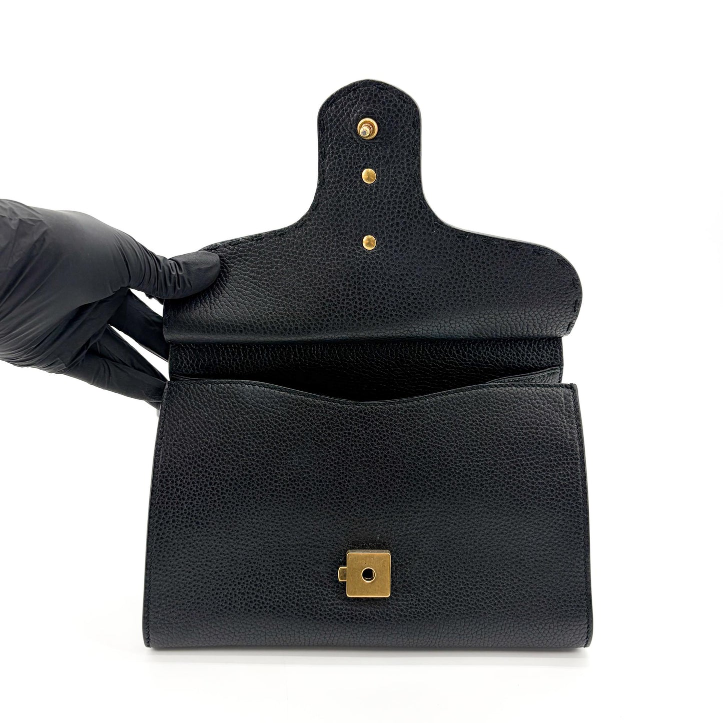 Gucci GG Marmont Small Top Handle Bag Black
