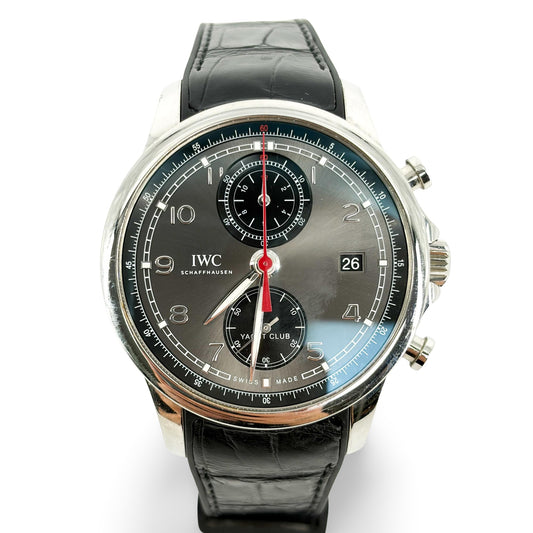 IWC Portugieser Yacht Club Chronograph Ardoise Black Alligator