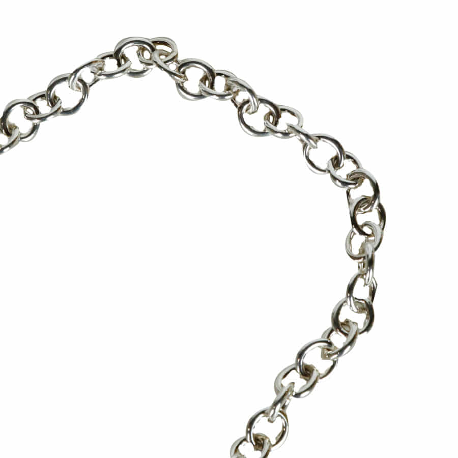Heart Tag Toggle Silver Necklace