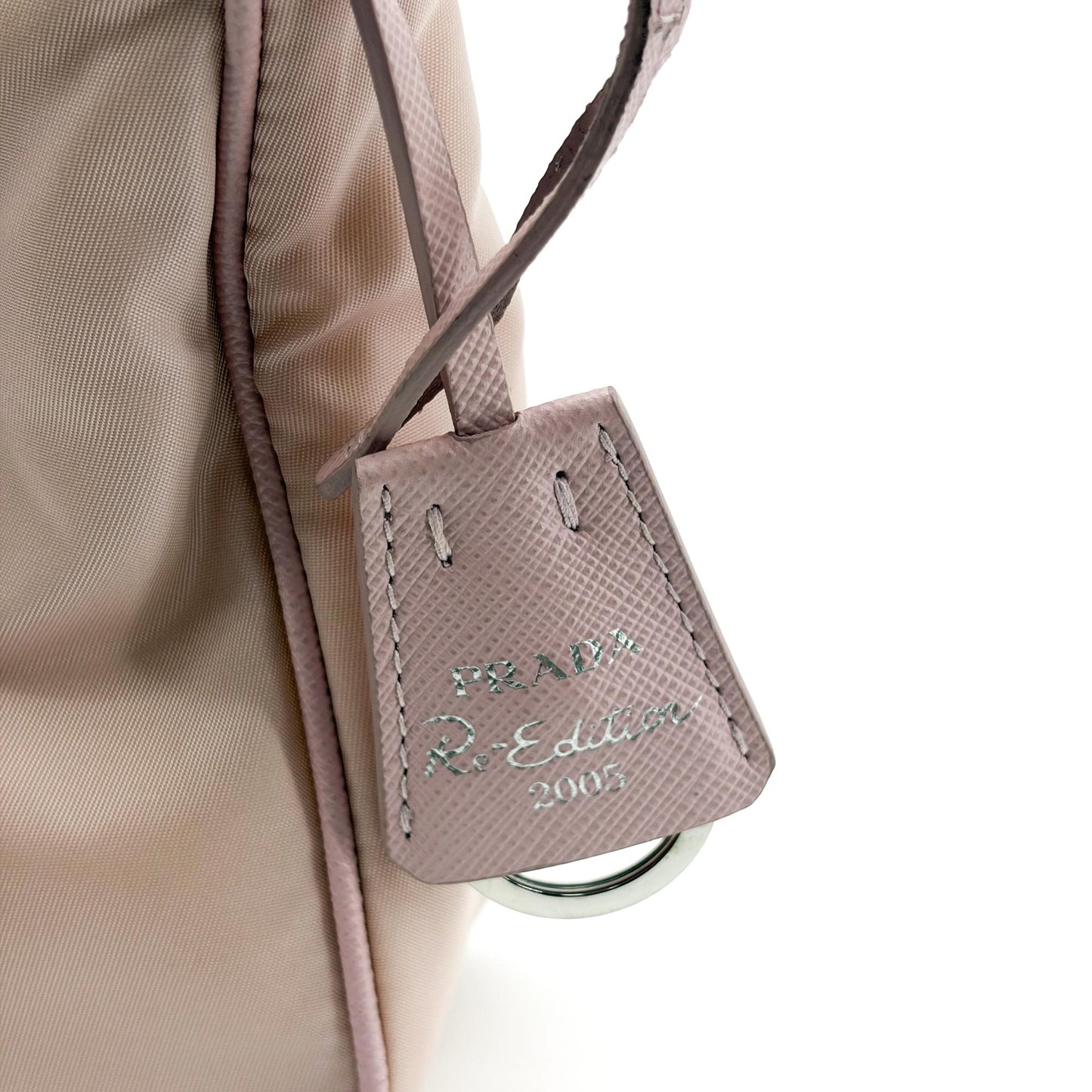 Prada Re-edition 2005 Nylon Mini Bag Alabaster Pink