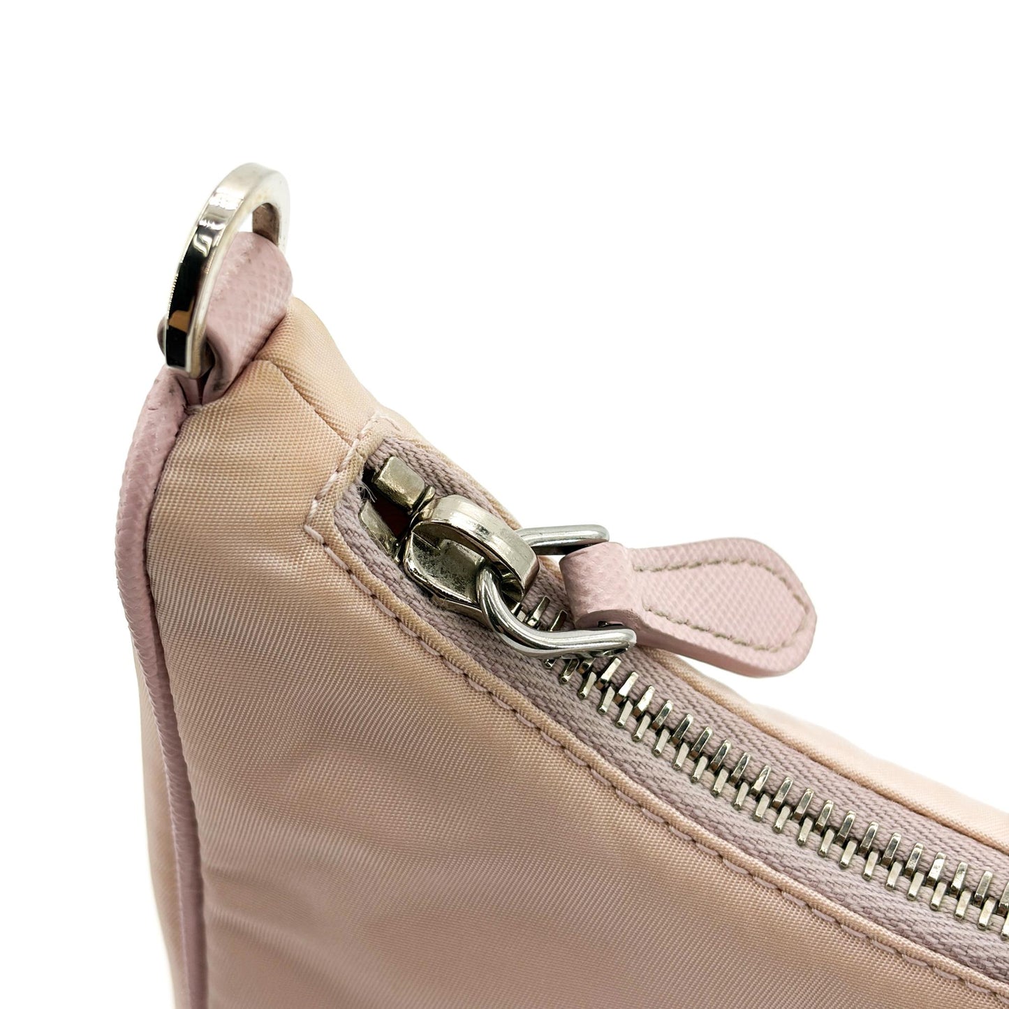 Prada Re-edition 2005 Nylon Mini Bag Alabaster Pink