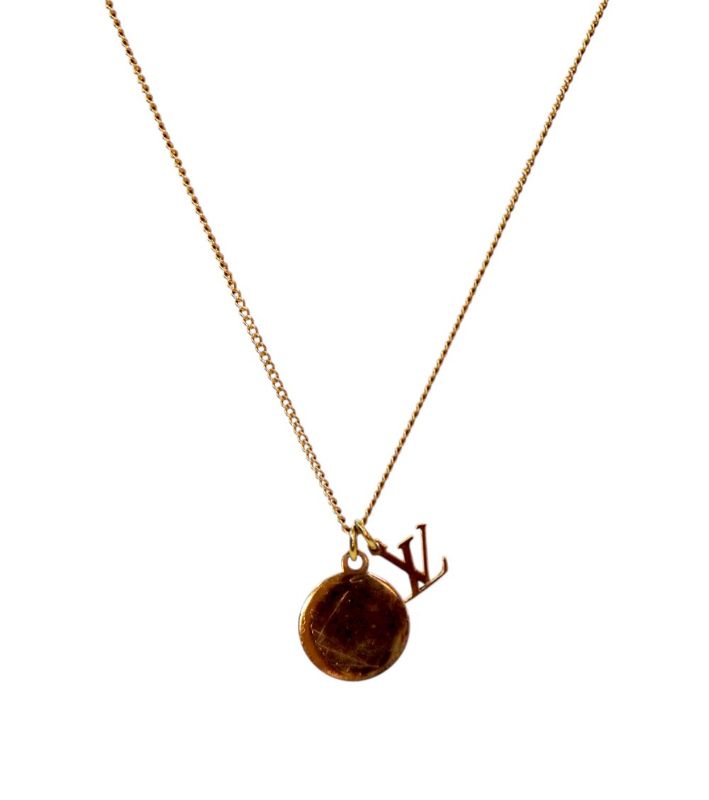 Louis Vuitton Monogram Charms Gold Necklace