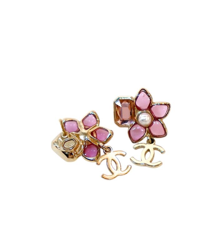Chanel Coco Mark Flower Earrings