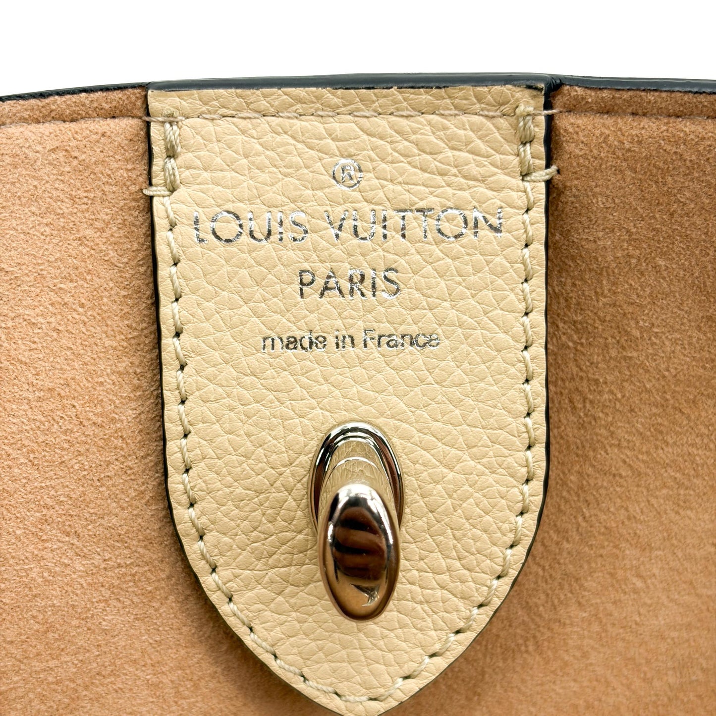 Louis Vuitton Lockme Shopper Black Beige