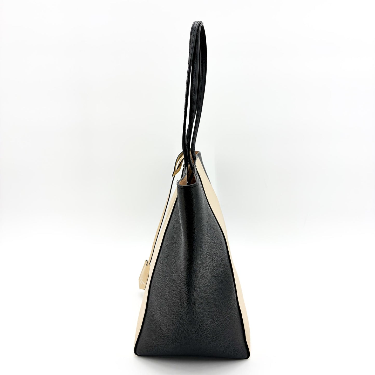 Louis Vuitton Lockme Shopper Black Beige