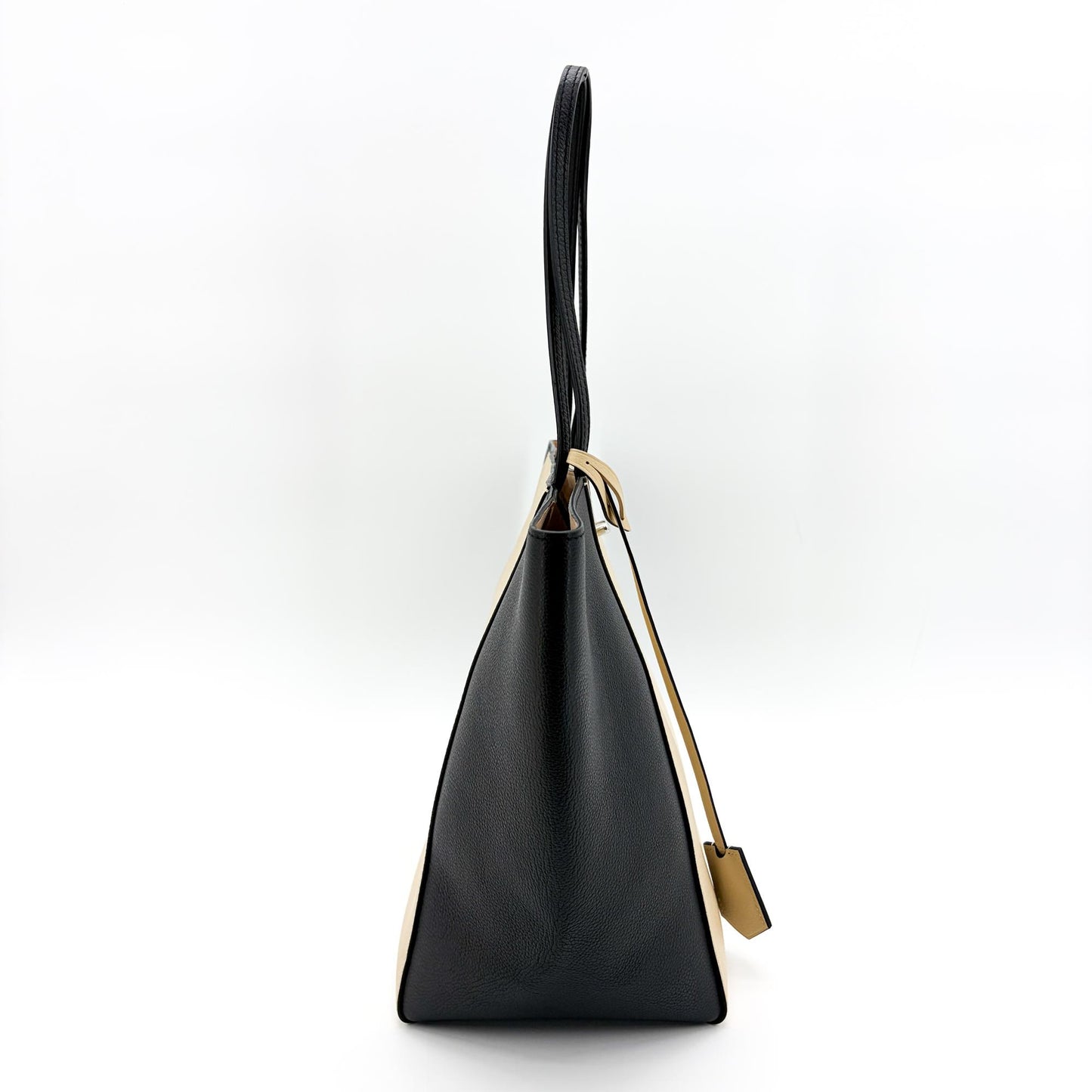 Louis Vuitton Lockme Shopper Black Beige