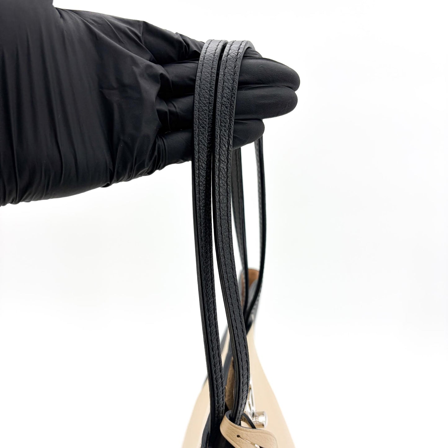 Louis Vuitton Lockme Shopper Black Beige