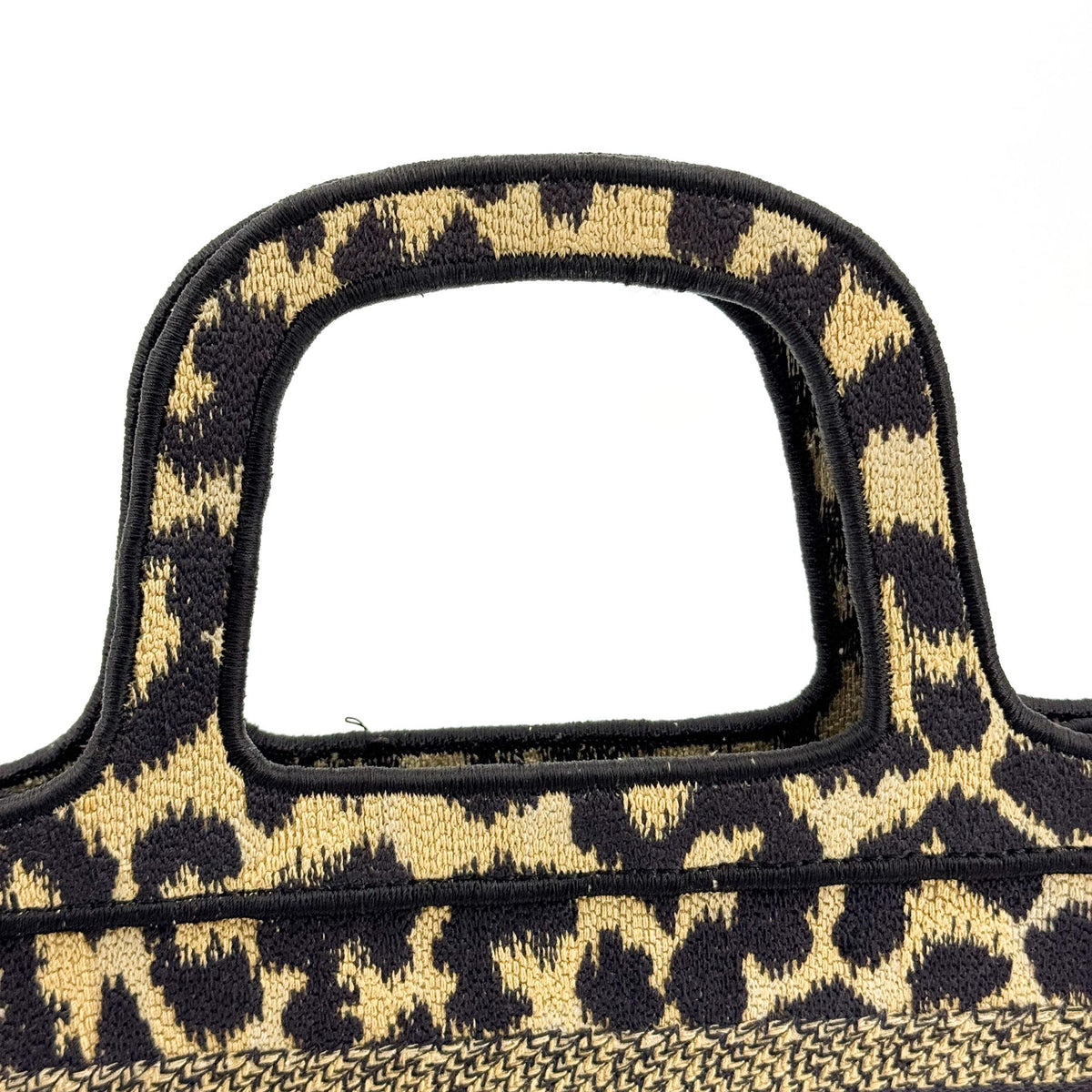 Dior Mini Book Tote Bag in Beige with Mizza Embroidery