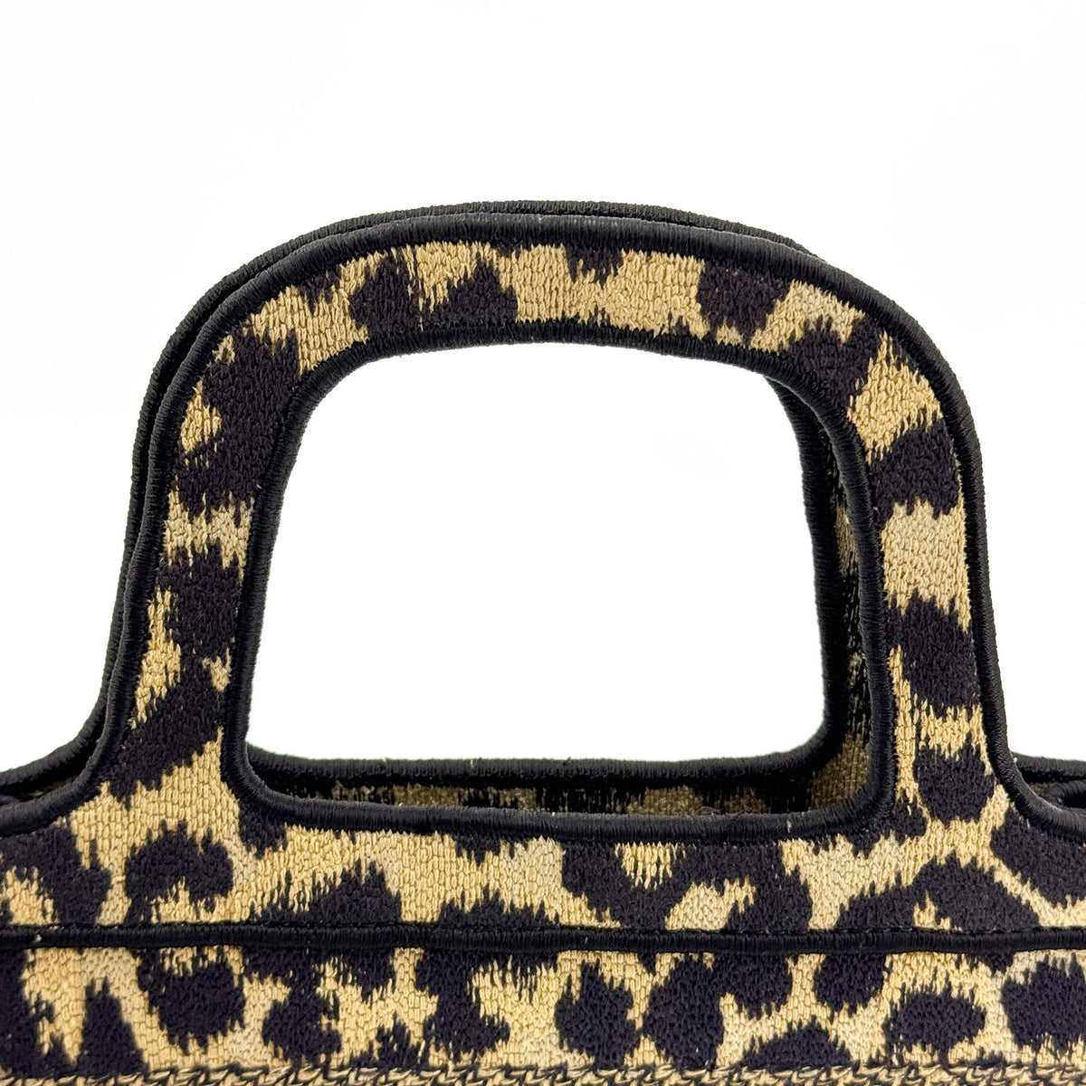 Dior Mini Book Tote Bag in Beige with Mizza Embroidery