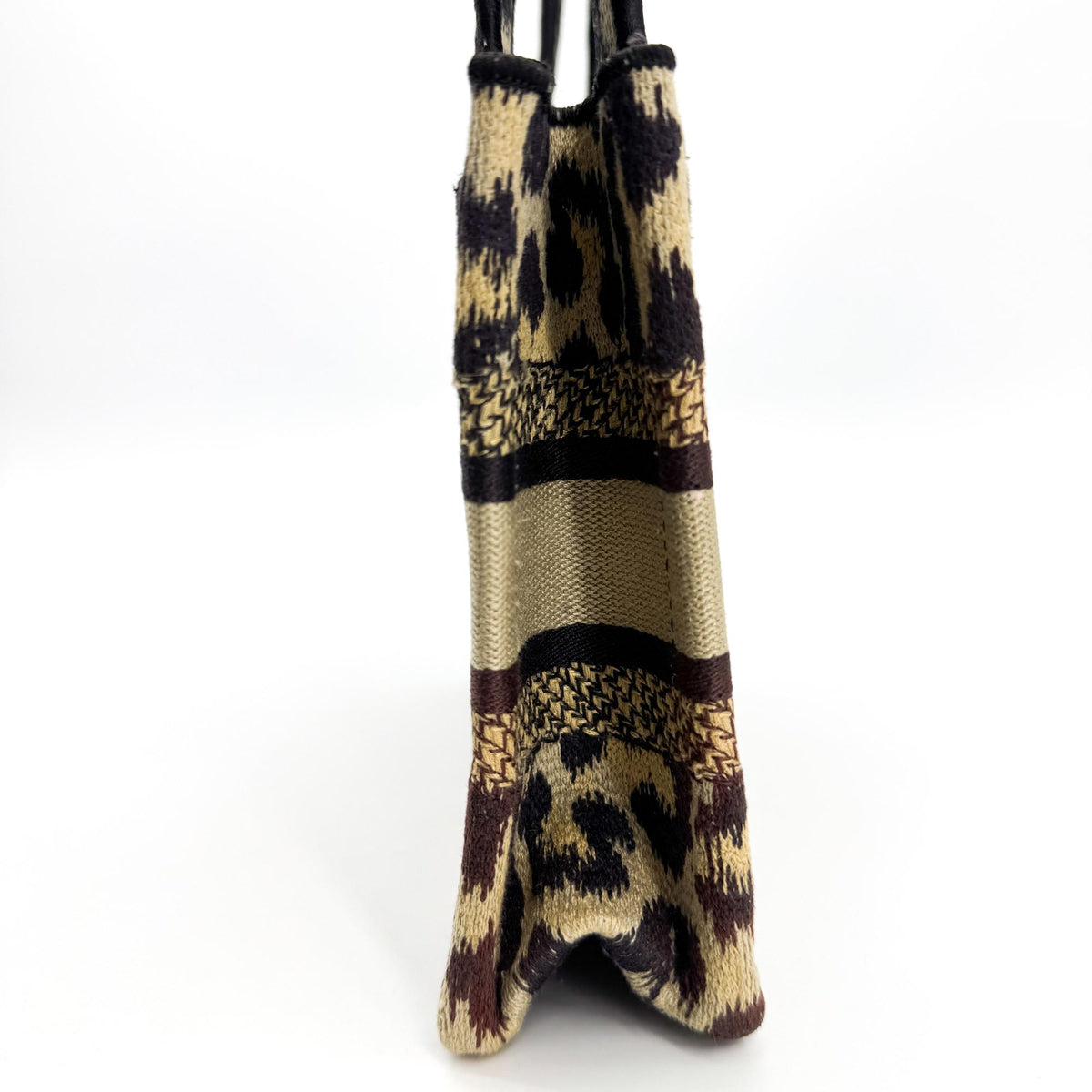 Dior Mini Book Tote Bag in Beige with Mizza Embroidery