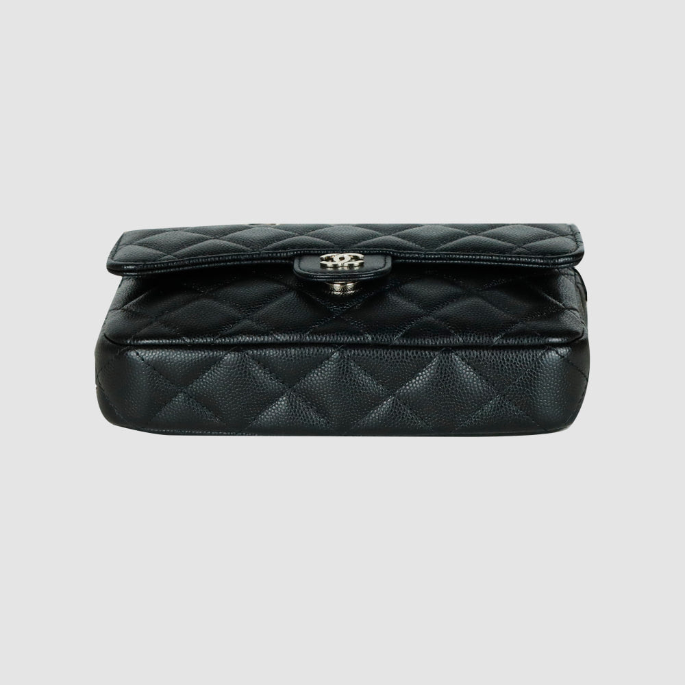 Classic Caviar Chain Flap Phone Holder WOC Crossbody Bag AP2096