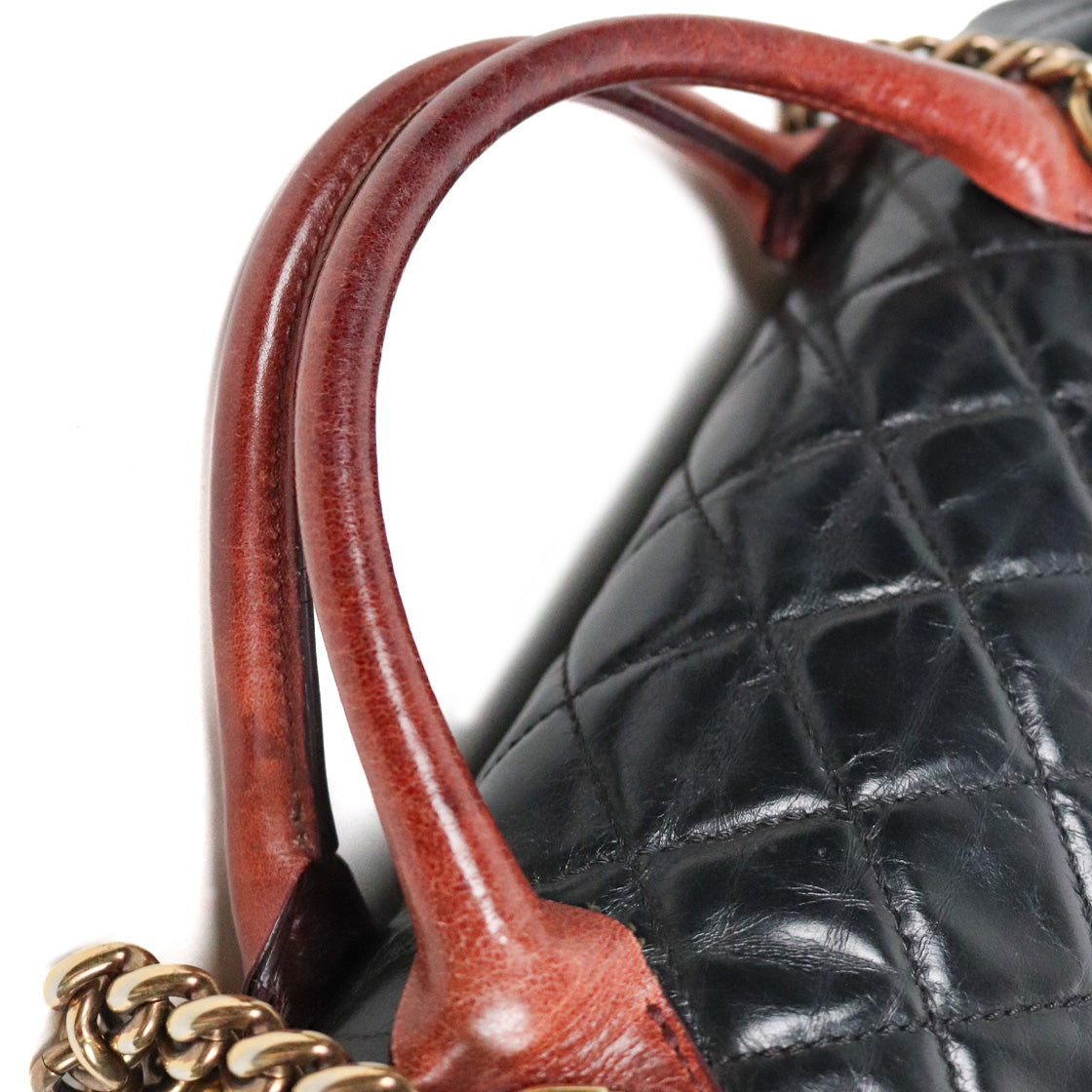 Chanel Black Castle Lock 2-Way Bag
