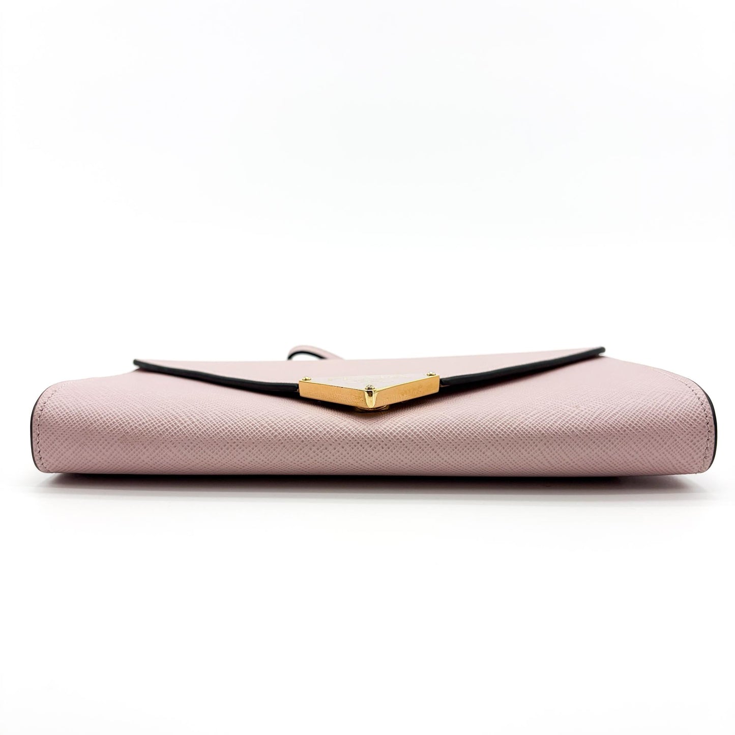 Prada Saffiano Leather Envelope Shoulder Bag Orchid Pink