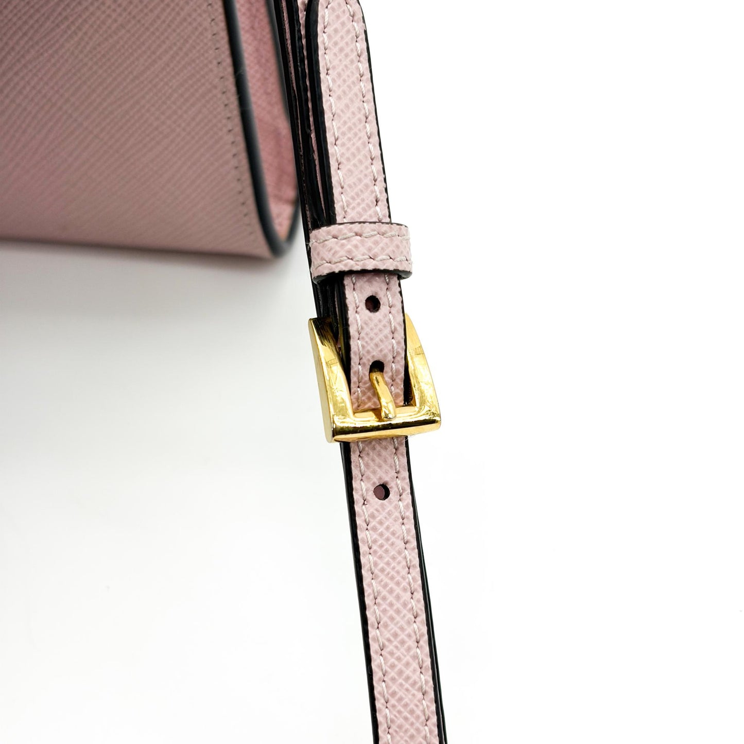 Prada Saffiano Leather Envelope Shoulder Bag Orchid Pink