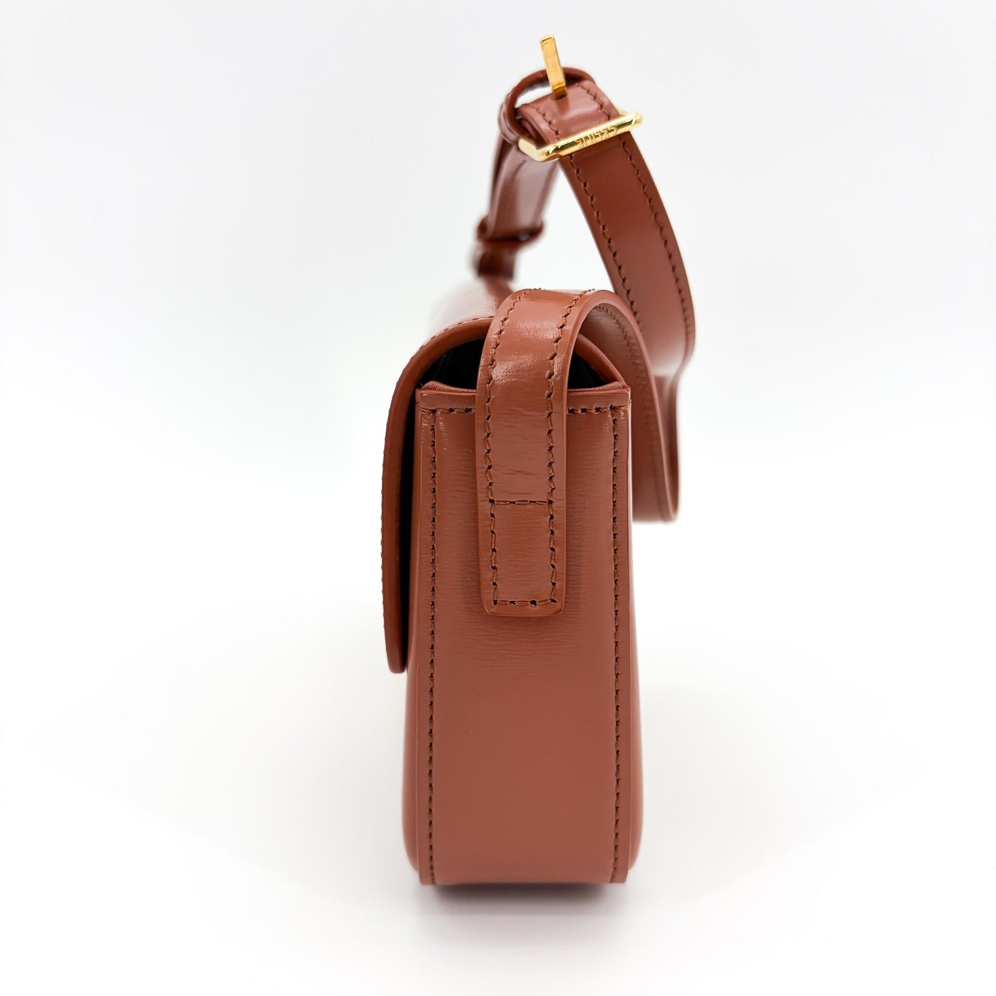 Celine Classic Triomphe Bag Shiny Calfskin Tan