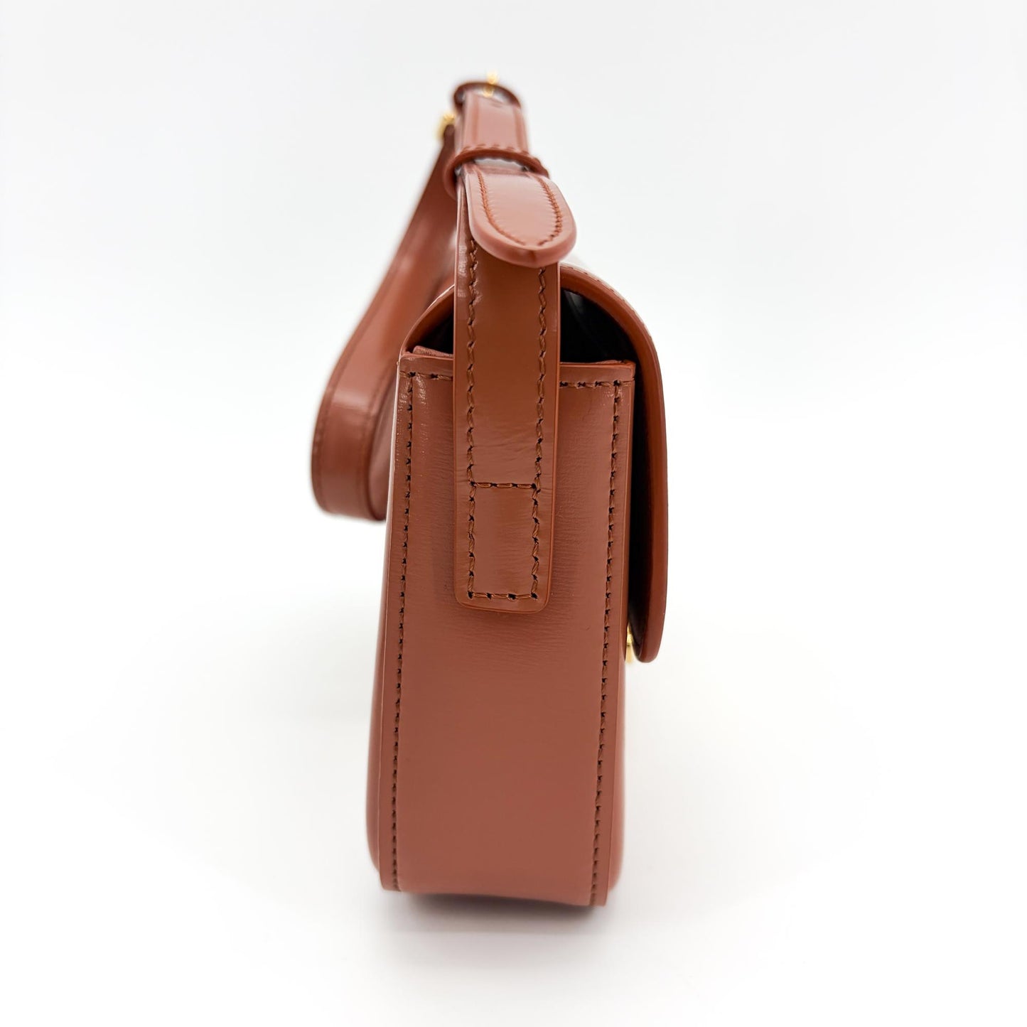 Celine Classic Triomphe Bag Shiny Calfskin Tan