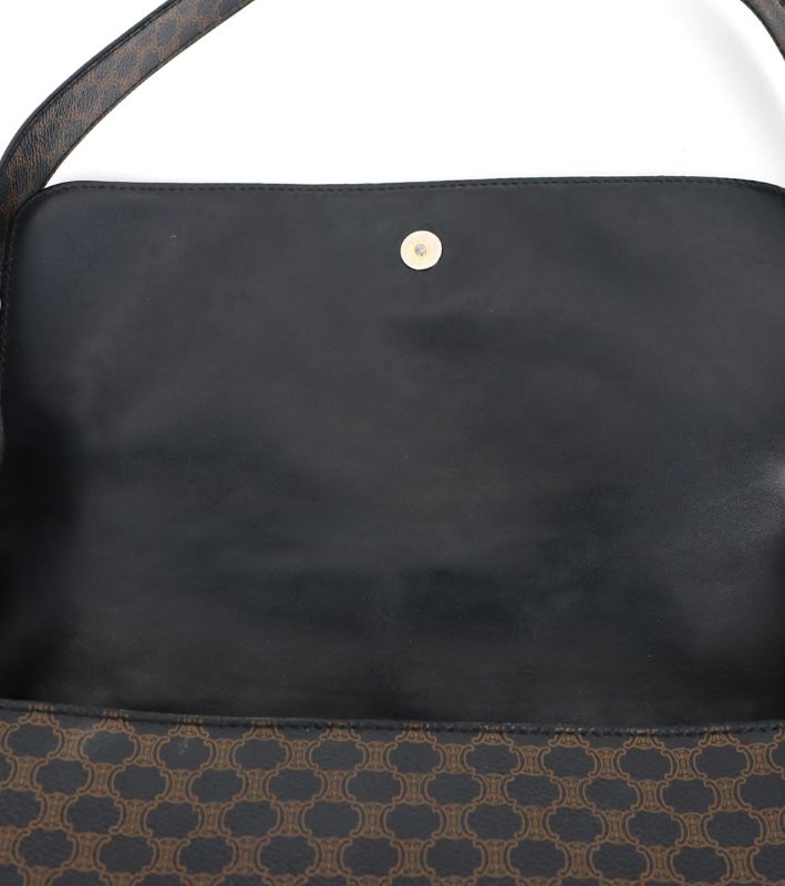 Celine Black Macadam Flap Crossbody Bag