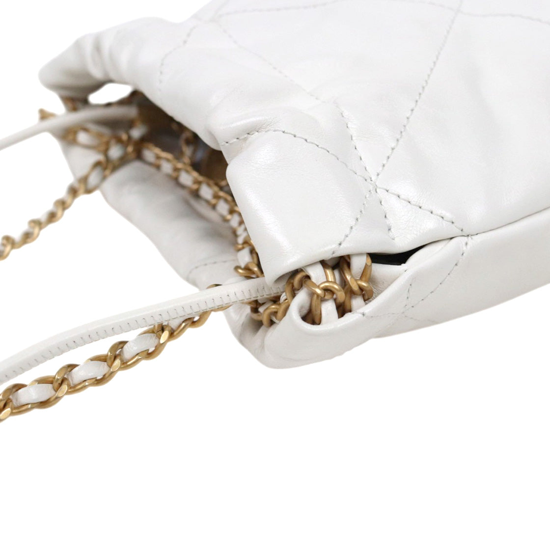 Chanel White Mini 22 Bag
