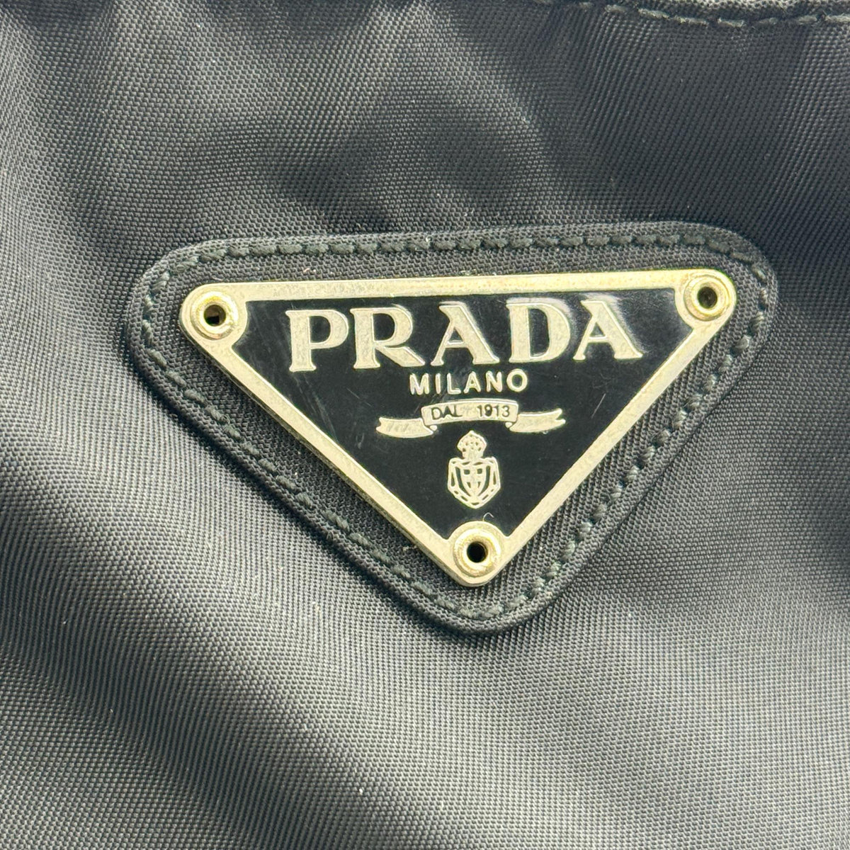 Prada Tessuto Nylon Shoulder Bag Black