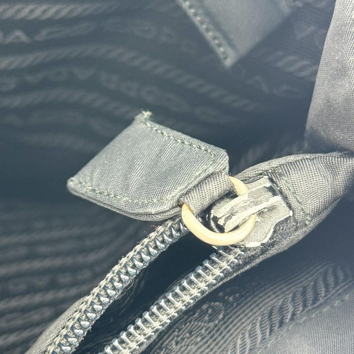 Prada Tessuto Nylon Shoulder Bag Black